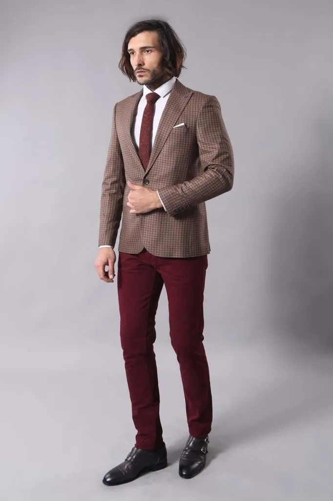 15470 Brown Blazer Jacket