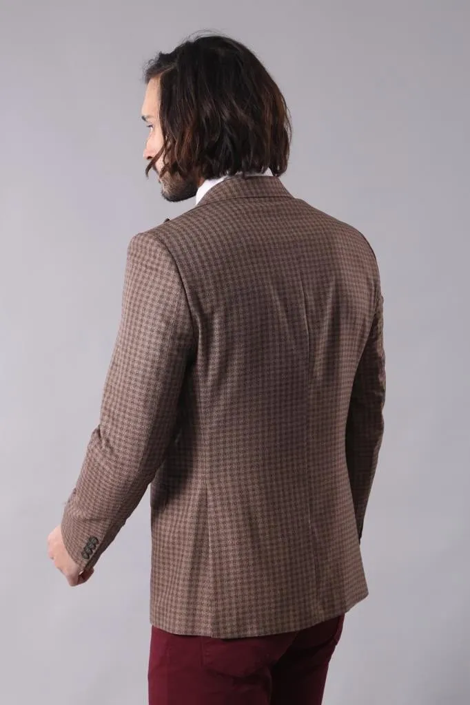 15470 Brown Blazer Jacket