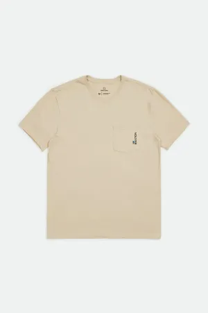 Alton Side S/S Standard Pocket Tee - Cream