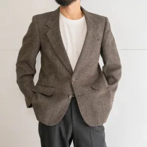 around 1980s Japan vintage checked pattern wool tailored jacket