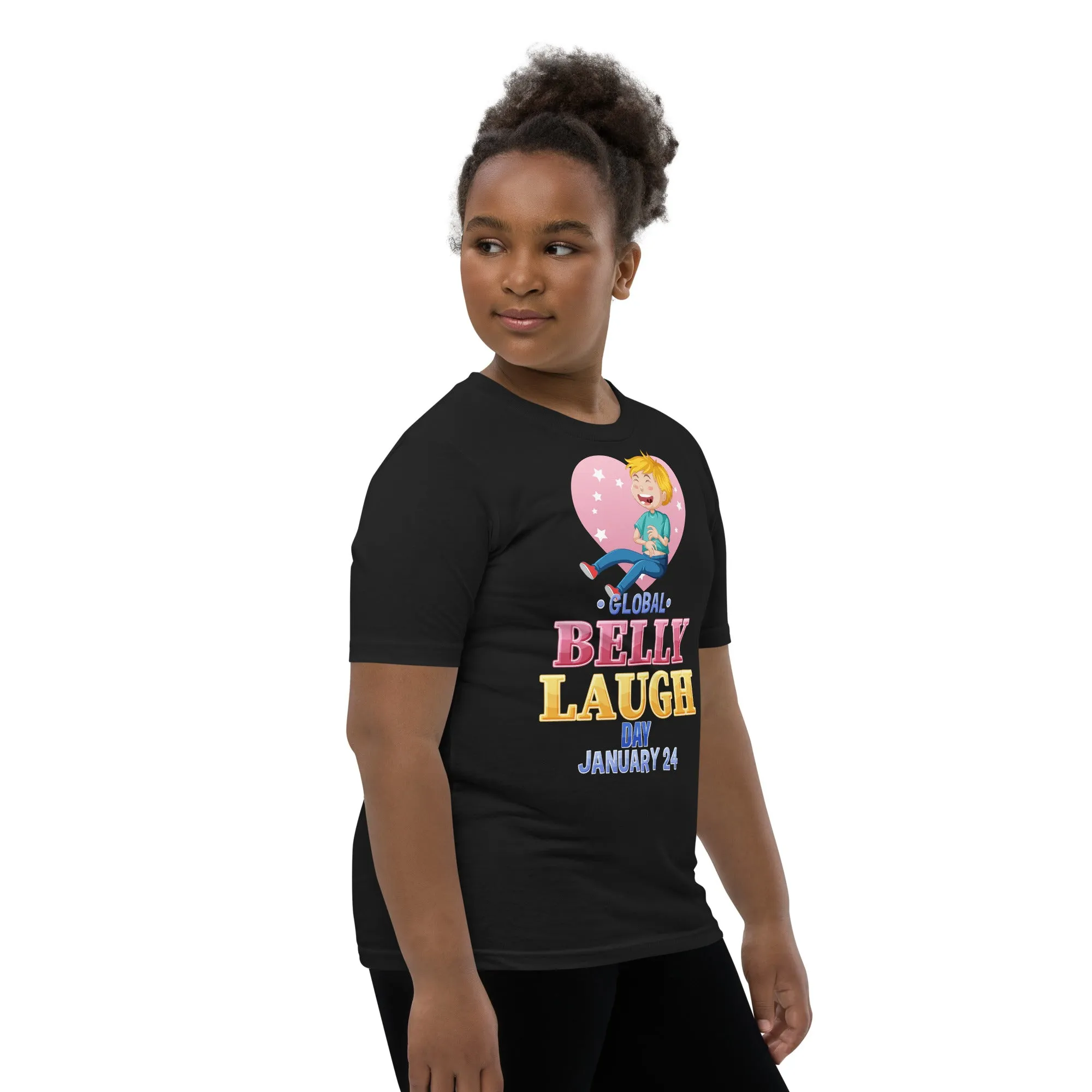 Belly Laugh Youth Short Sleeve Black T-Shirt