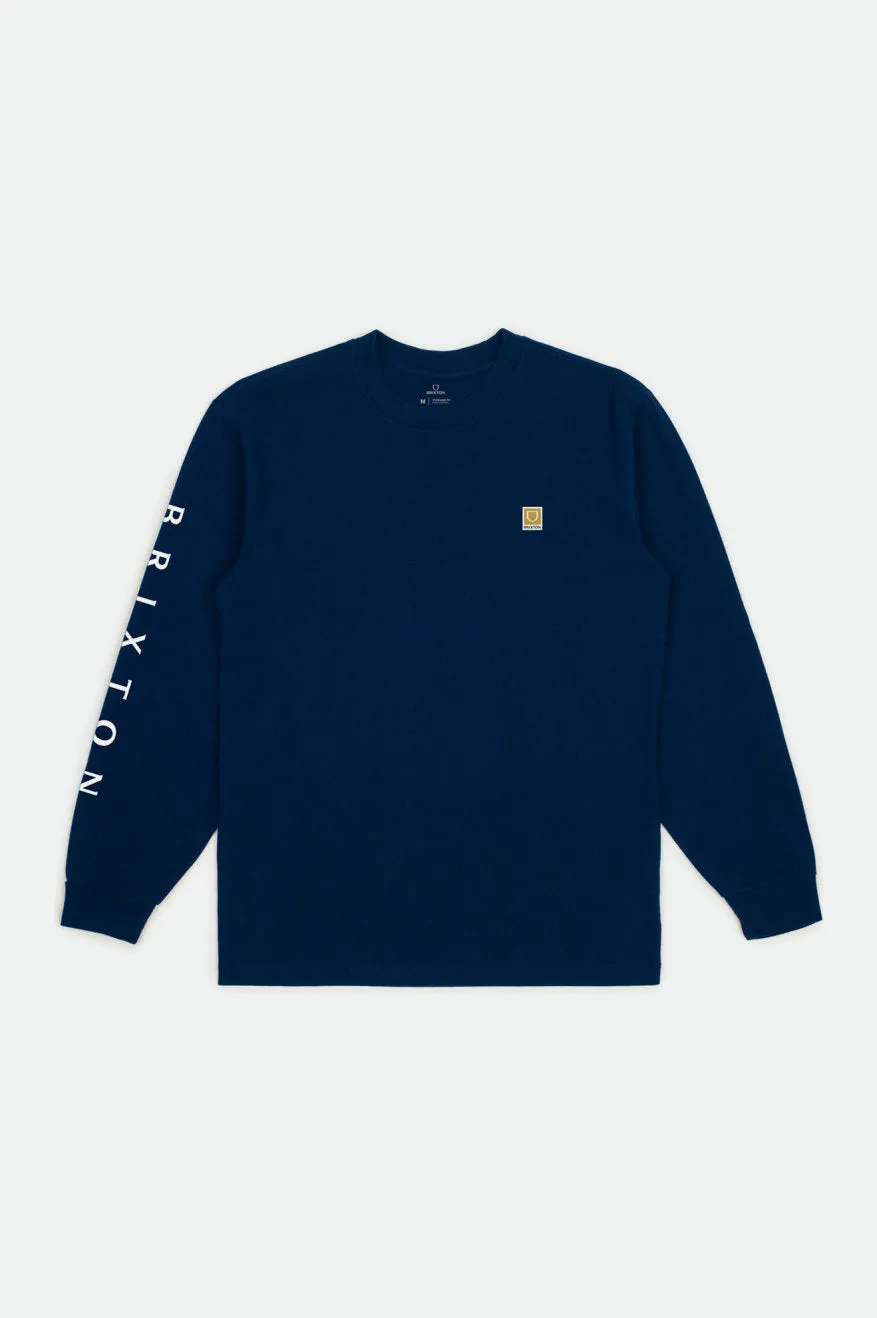 Beta L/S Standard Tee - Navy