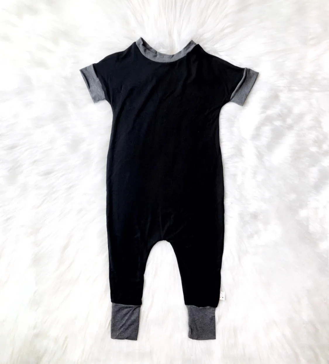 Black Tee Romper