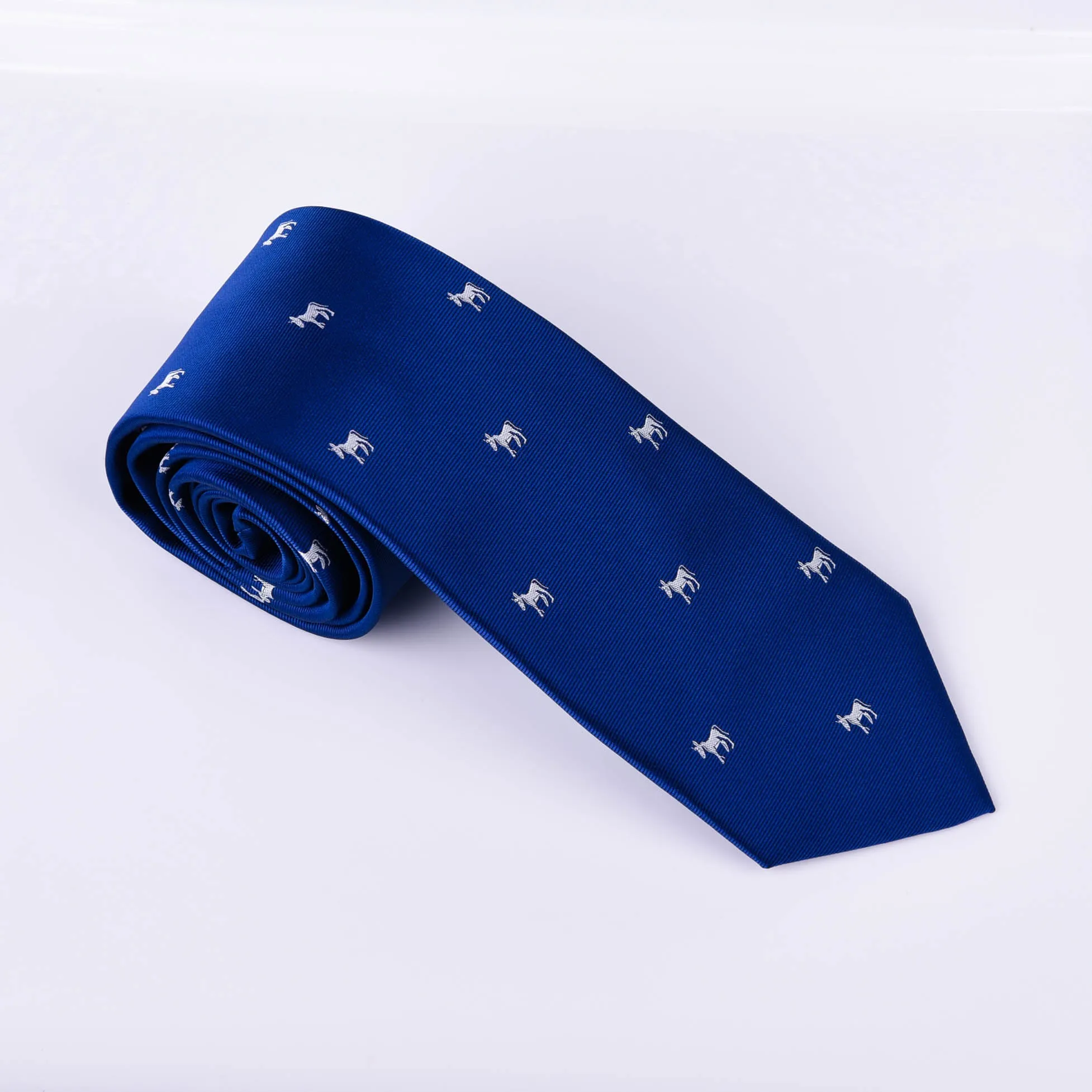 Blue American Donkey Designer Tie 8cm Necktie for Professional Accessory