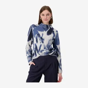 BLUE PATTERN PULLOVER