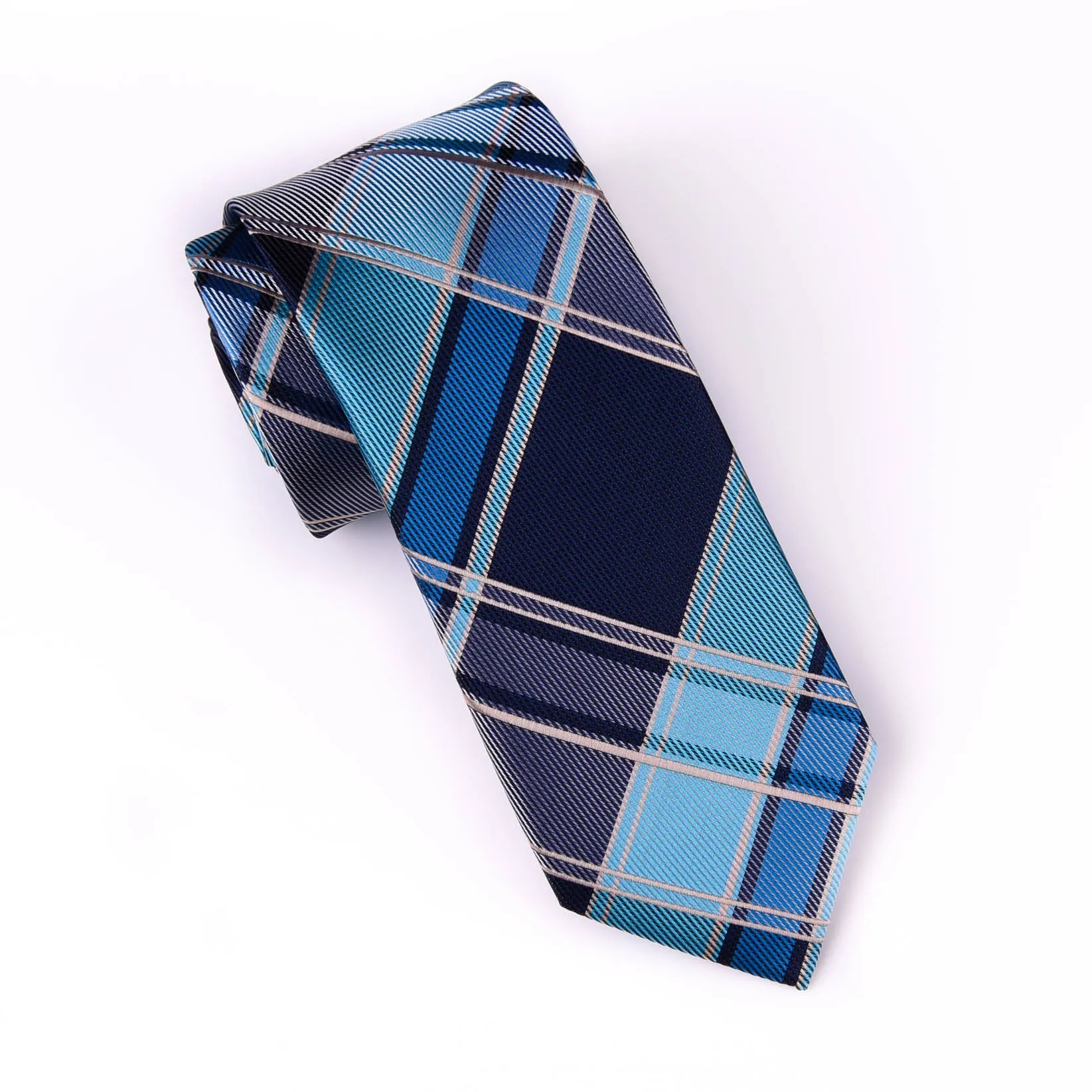 Blue&Black UK Stylish 3" Necktie Business Formal Elegance For Smart Men's Ego