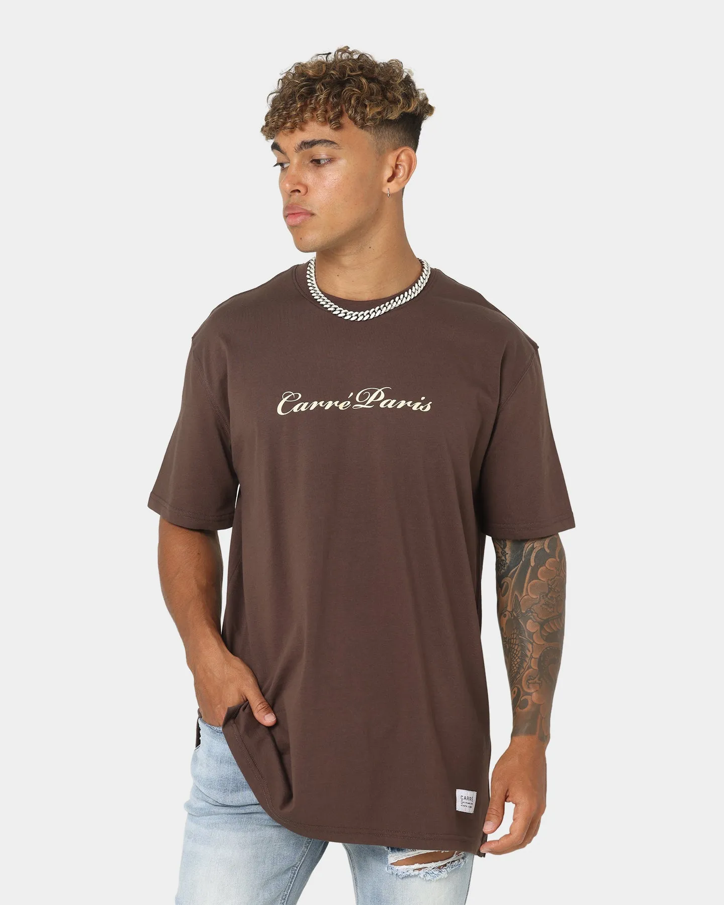 Carre Carre-Illusive CLS Short Sleeve T-Shirt Dark Brown