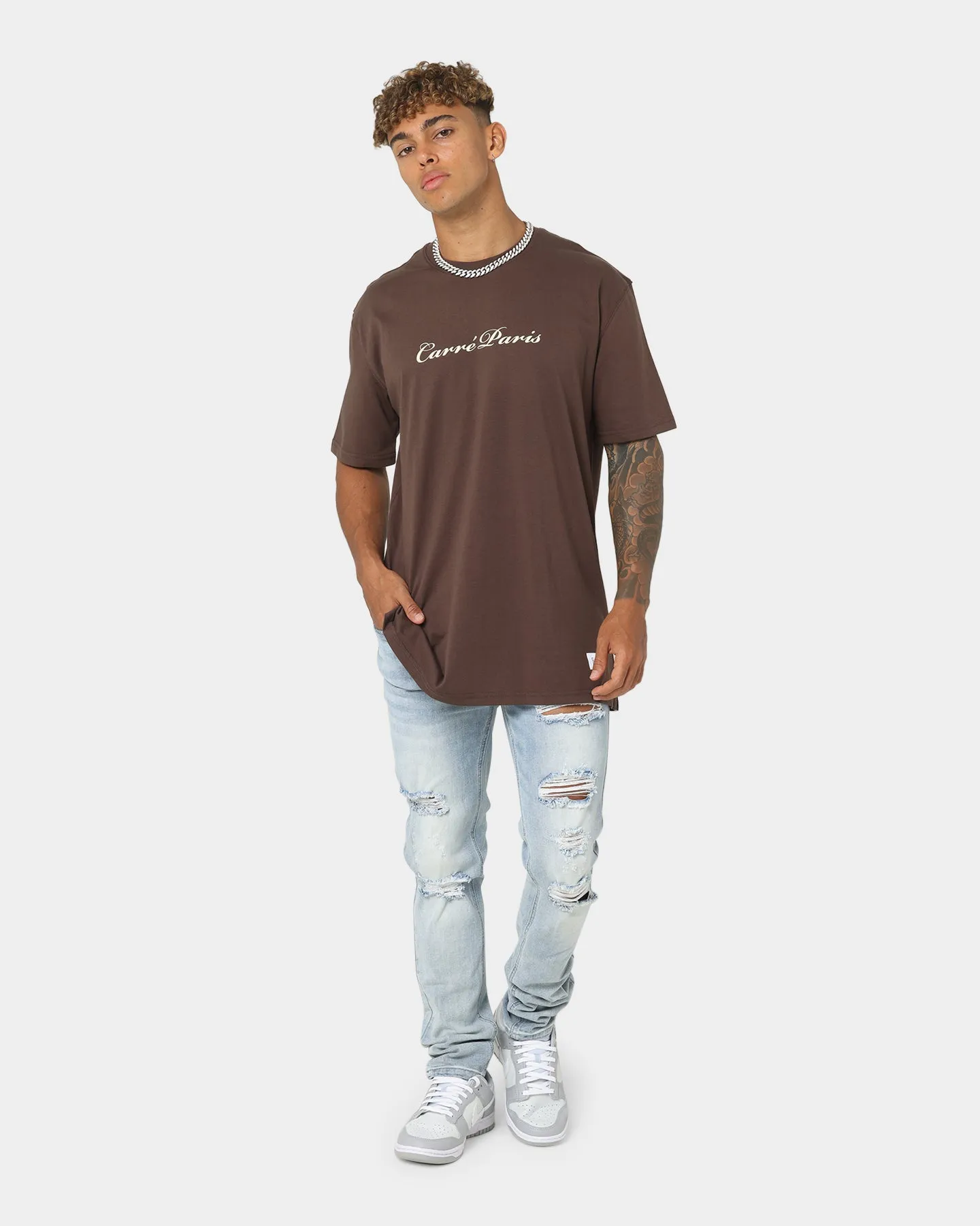 Carre Carre-Illusive CLS Short Sleeve T-Shirt Dark Brown