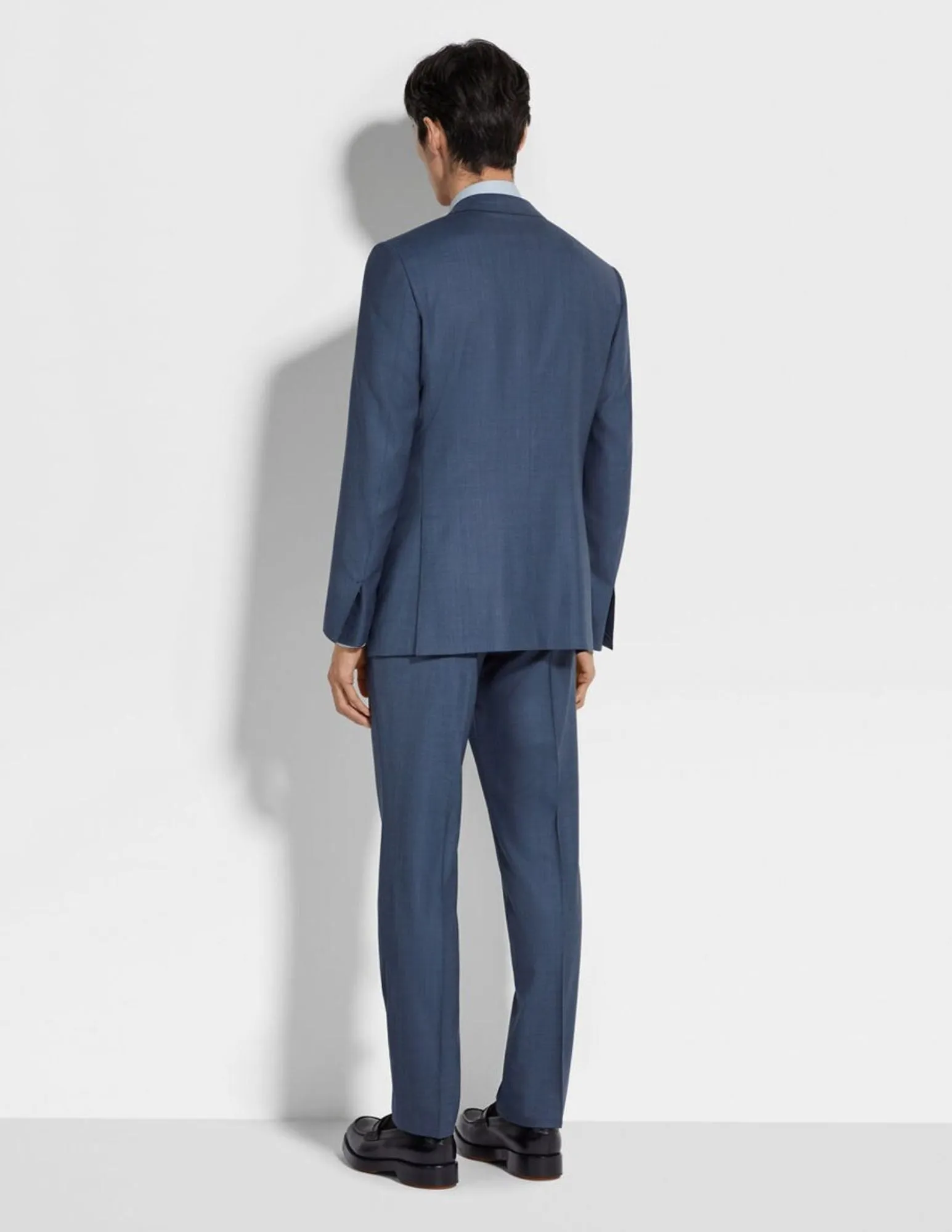 Centoventimila Wool Suit | Dark Avio Blue