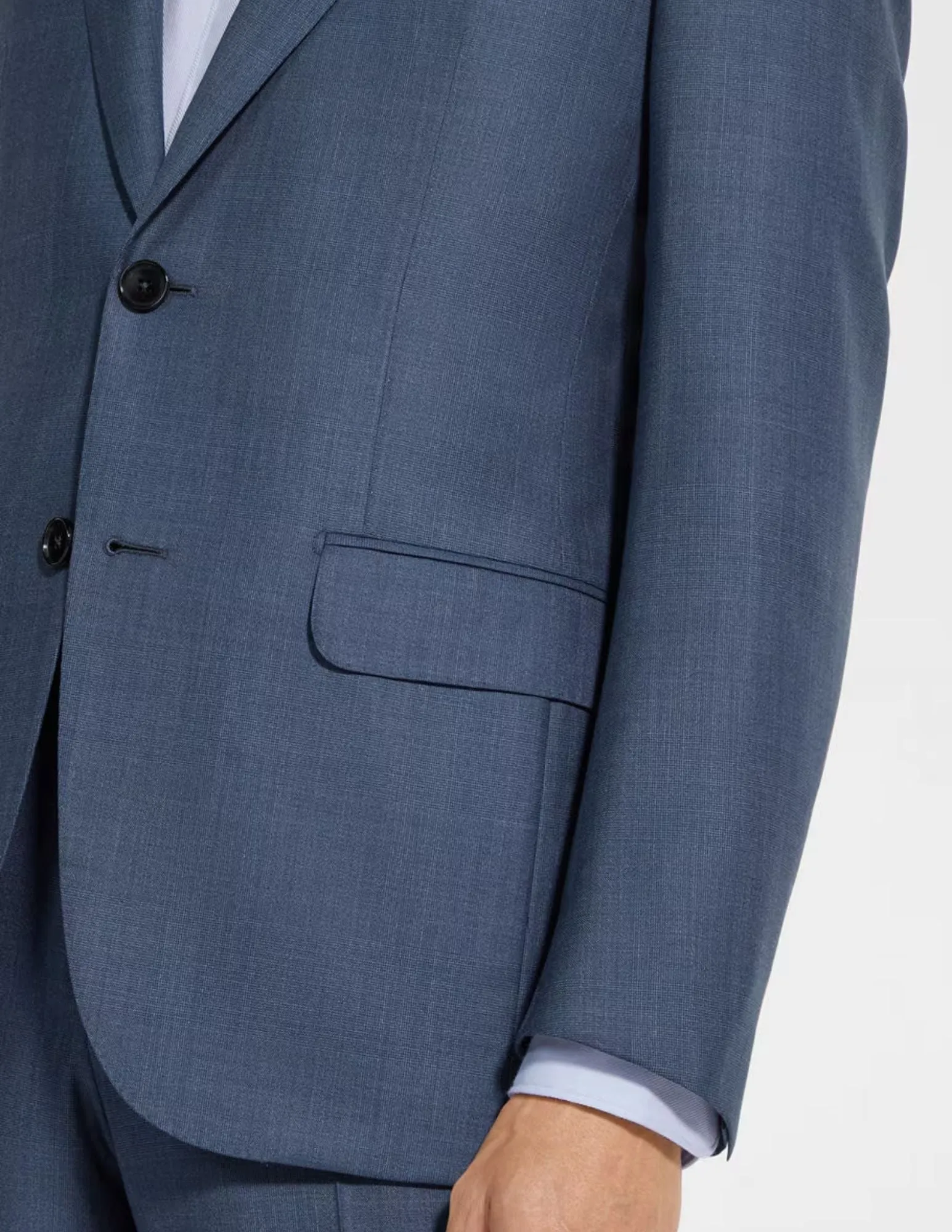 Centoventimila Wool Suit | Dark Avio Blue