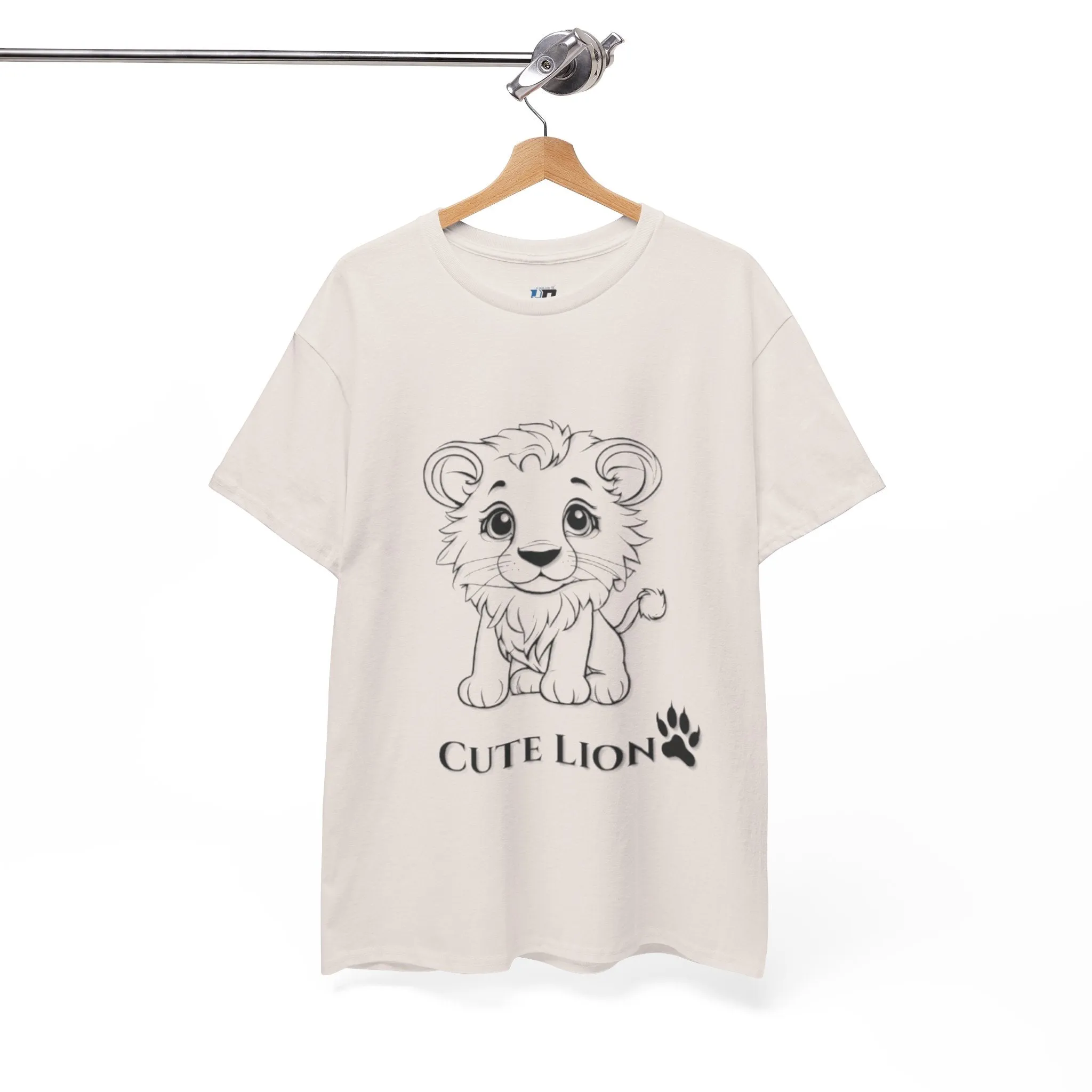 Cute Lion design Unisex Heavy Cotton Tee