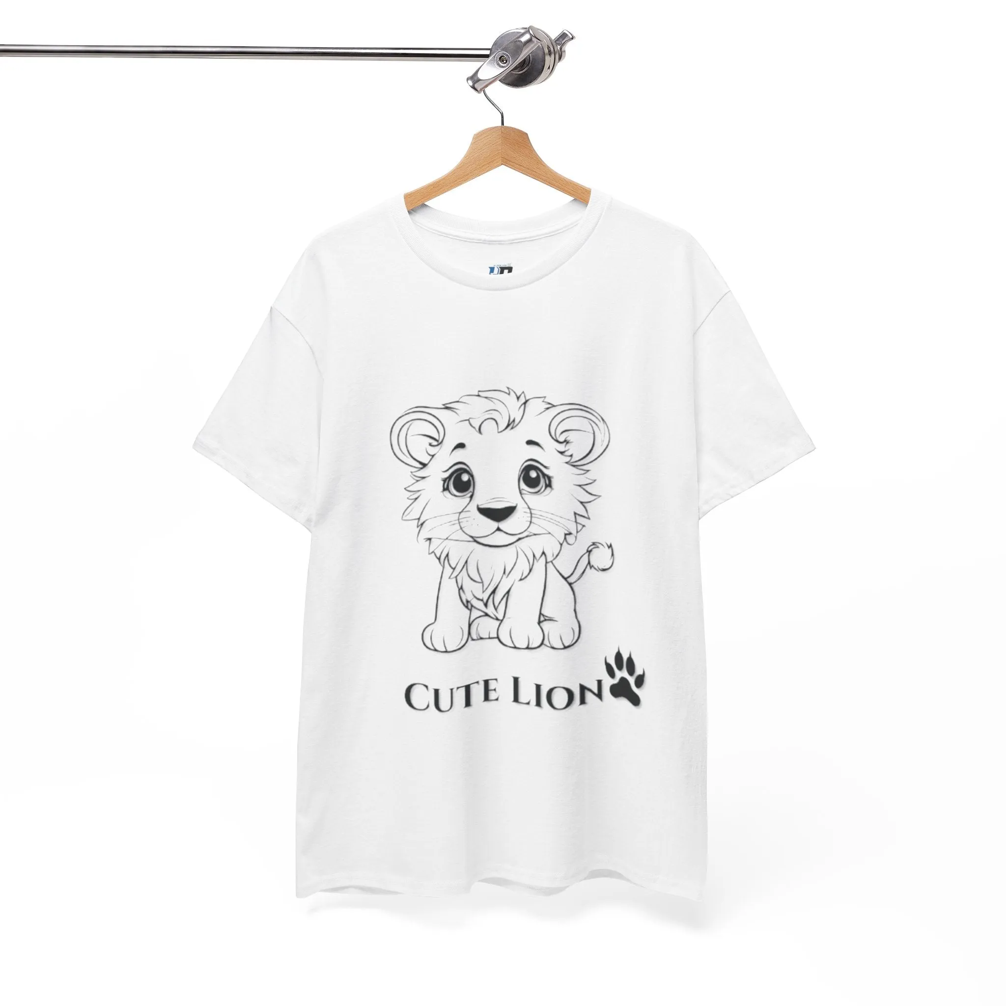 Cute Lion design Unisex Heavy Cotton Tee