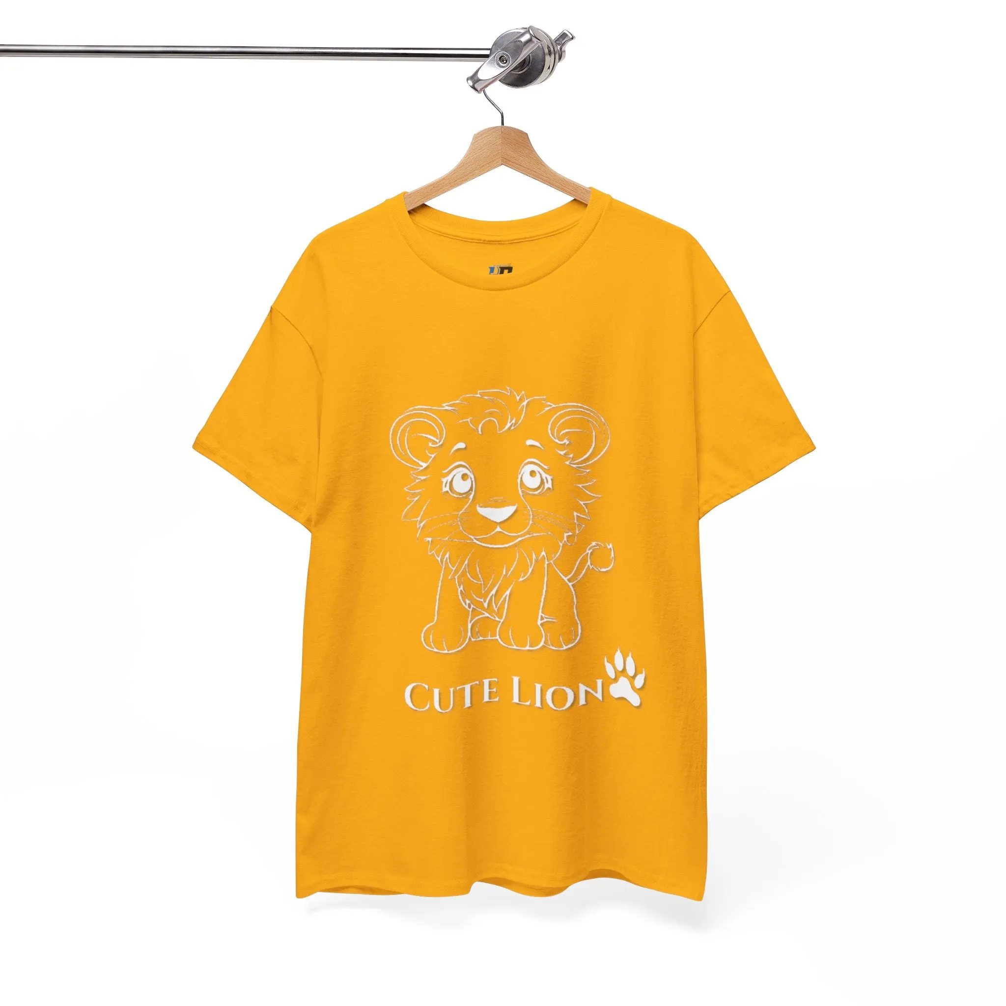 Cute Lion design Unisex Heavy Cotton Tee