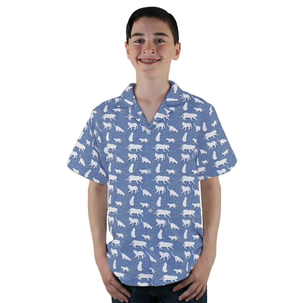 Dnd Dice Cats Youth Hawaiian Shirt