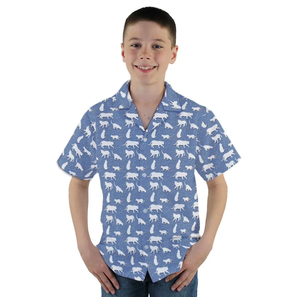 Dnd Dice Cats Youth Hawaiian Shirt