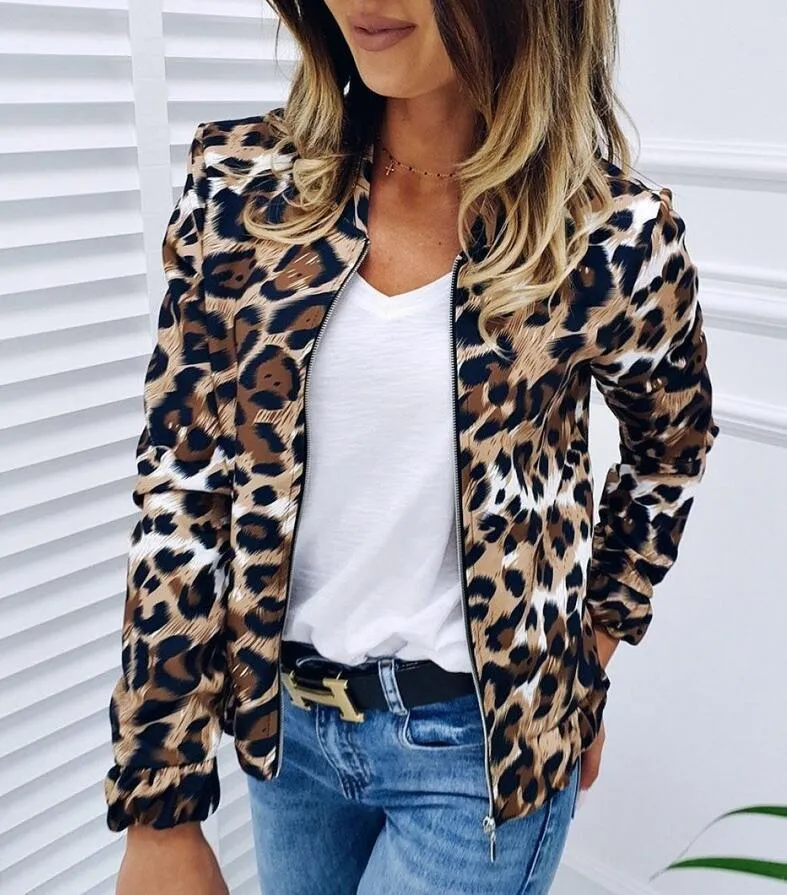 Fashion Leopard Loose Explosion Jacket