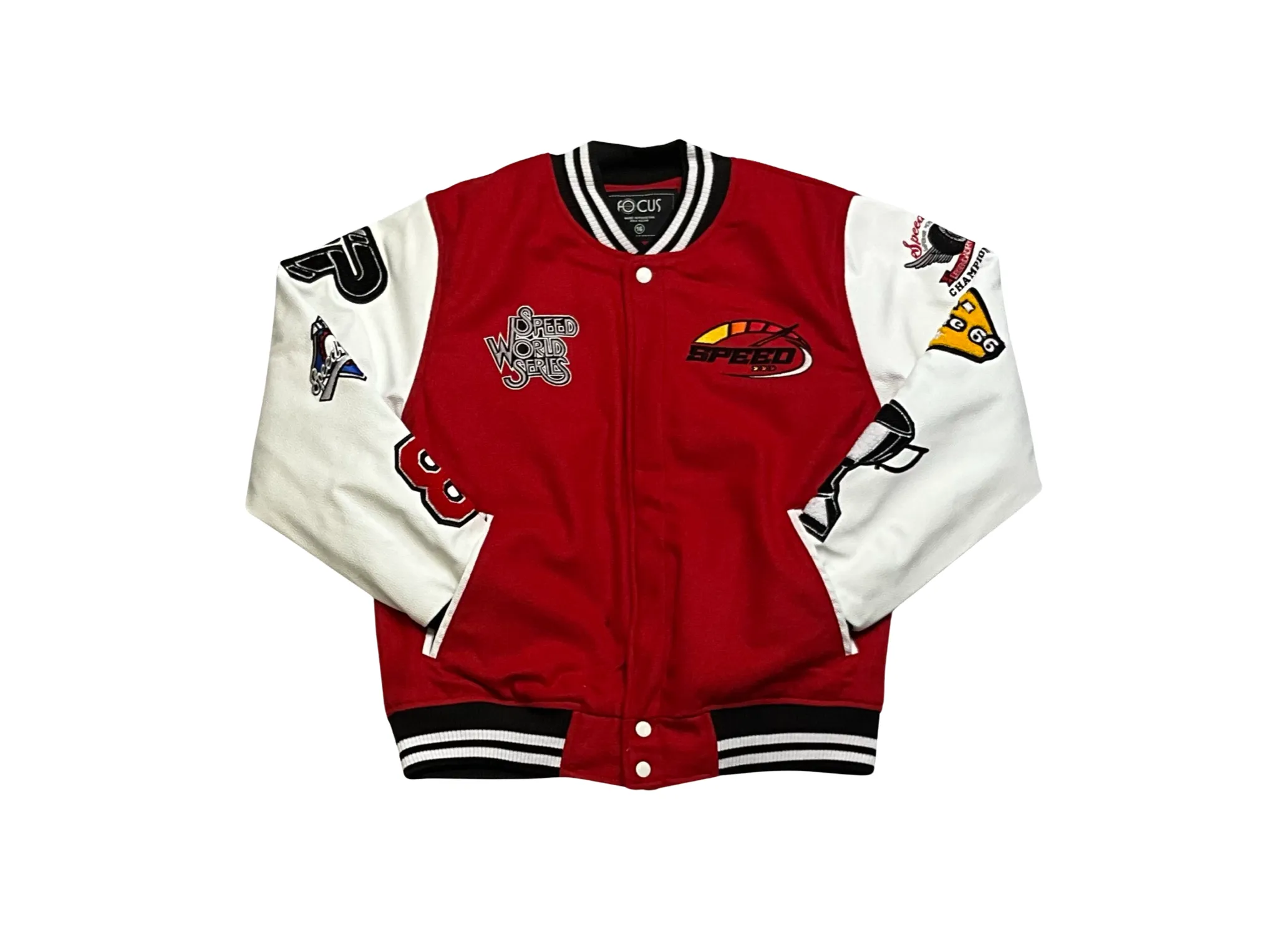 Focus Kids Speed Varsity Jacket - Red