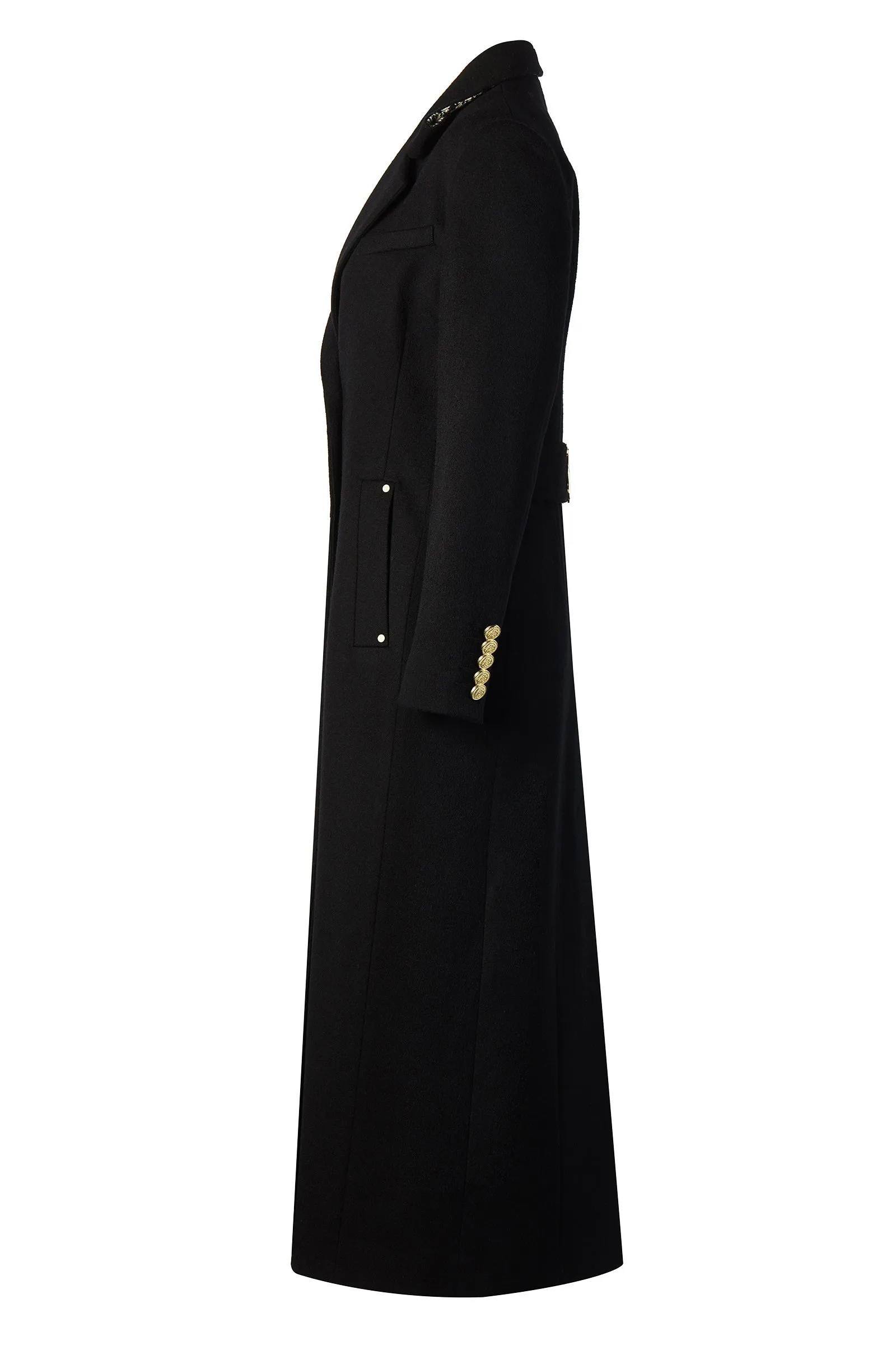 Full Length Regency Coat (Soft Black)