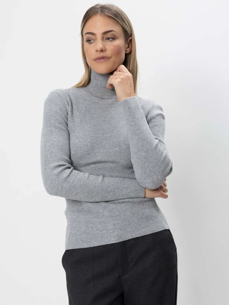 H Grey Turtleneck Sweater