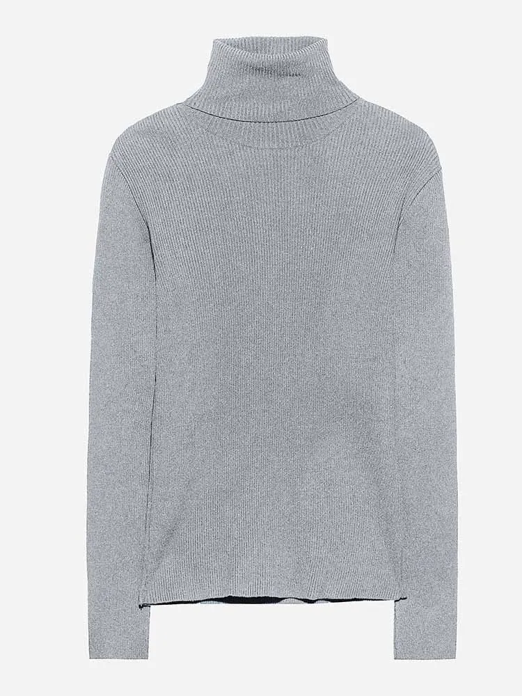 H Grey Turtleneck Sweater