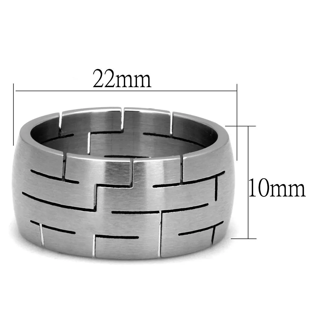 High polished (no plating) Stainless Steel Ring with No Stone for Women Style TK2920