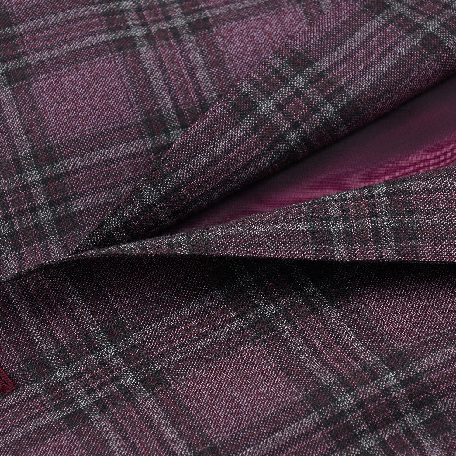 Isaia Layered Check Cashmere Sport Coat