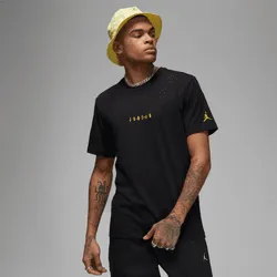 JORDAN T-SHIRT "BLACK/TOUR YELLOW"