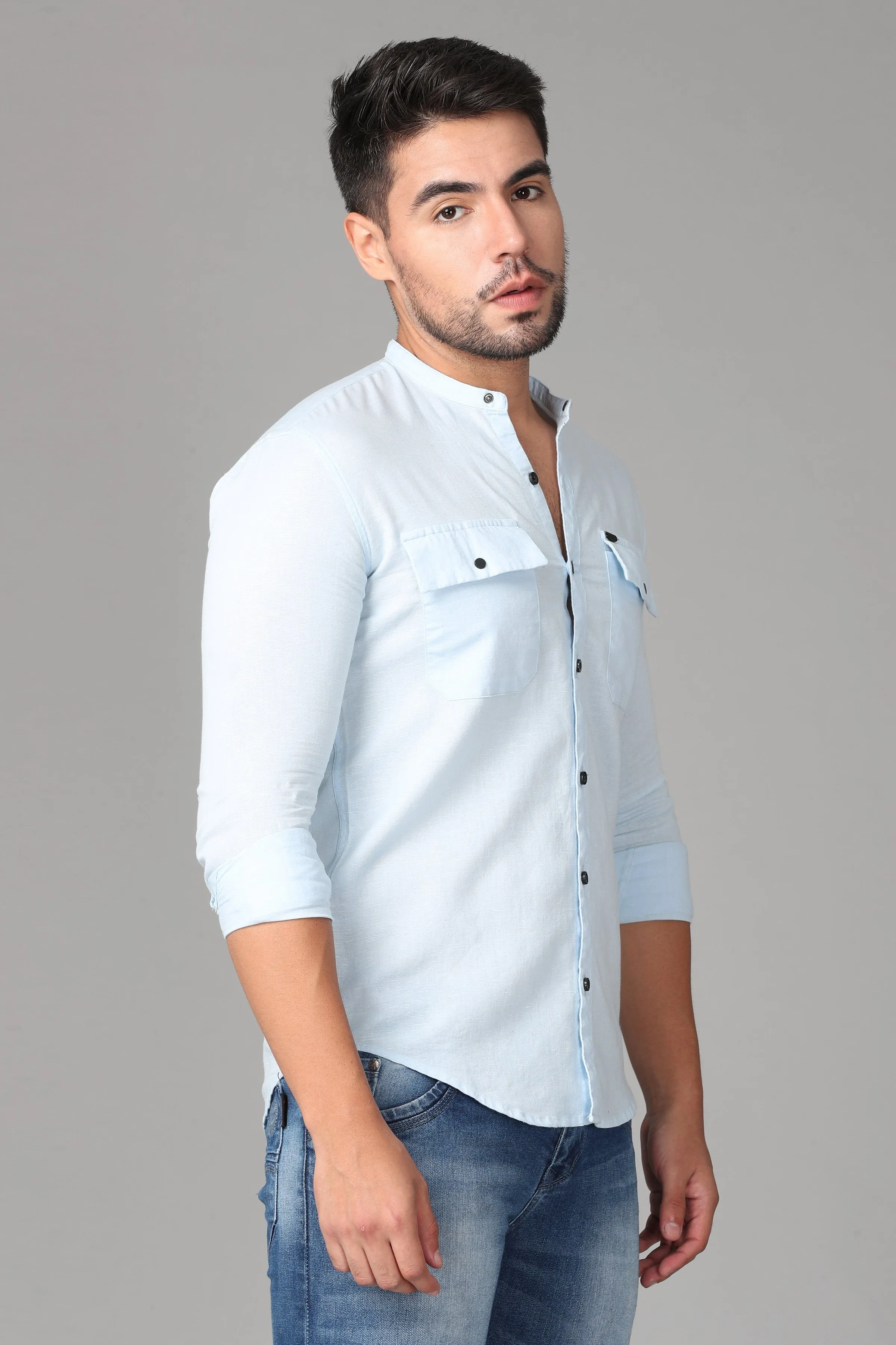 Light Blue Plain Shirt