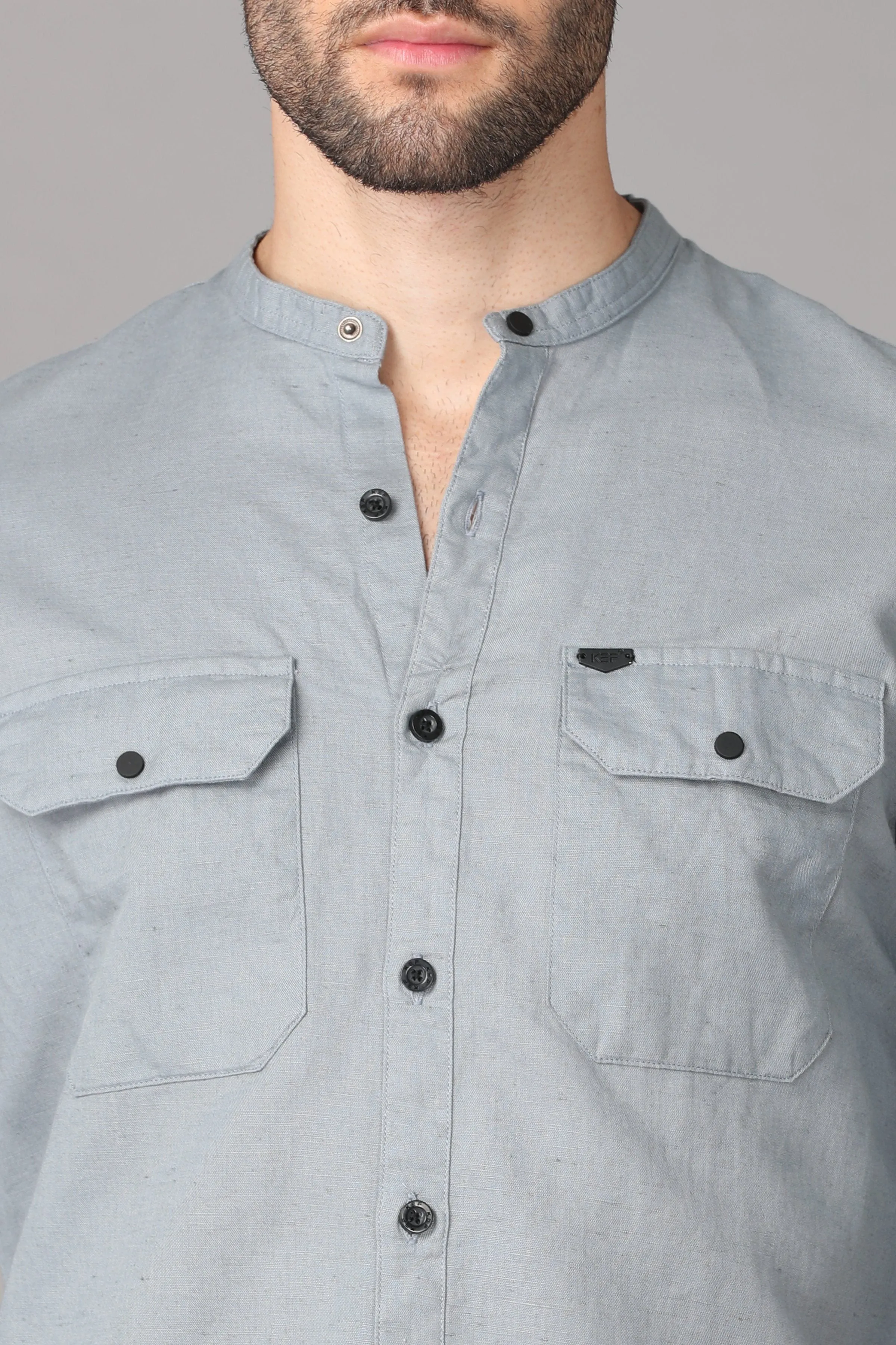 Light Grey Linen Shirt