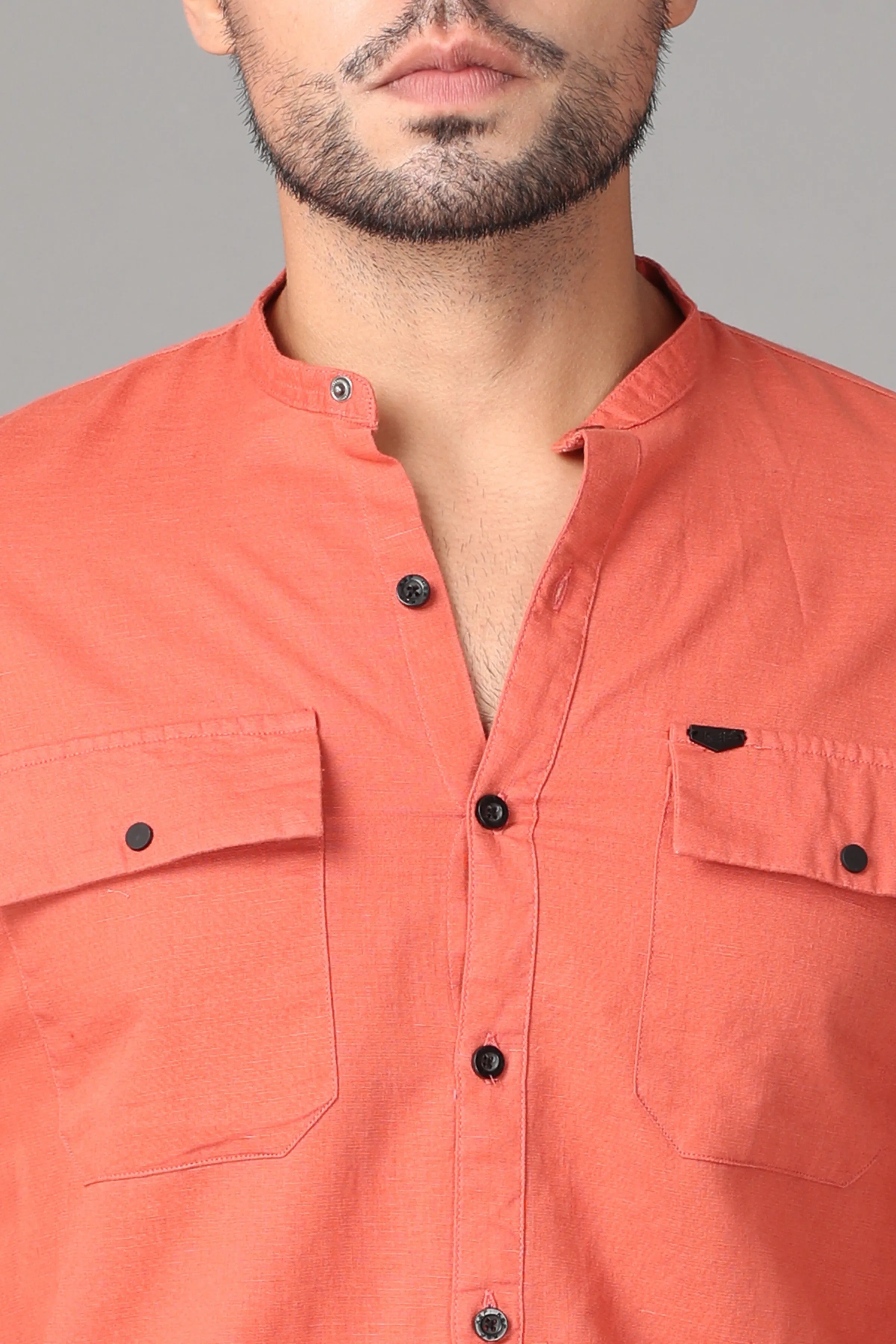 Light Red Plain Shirt