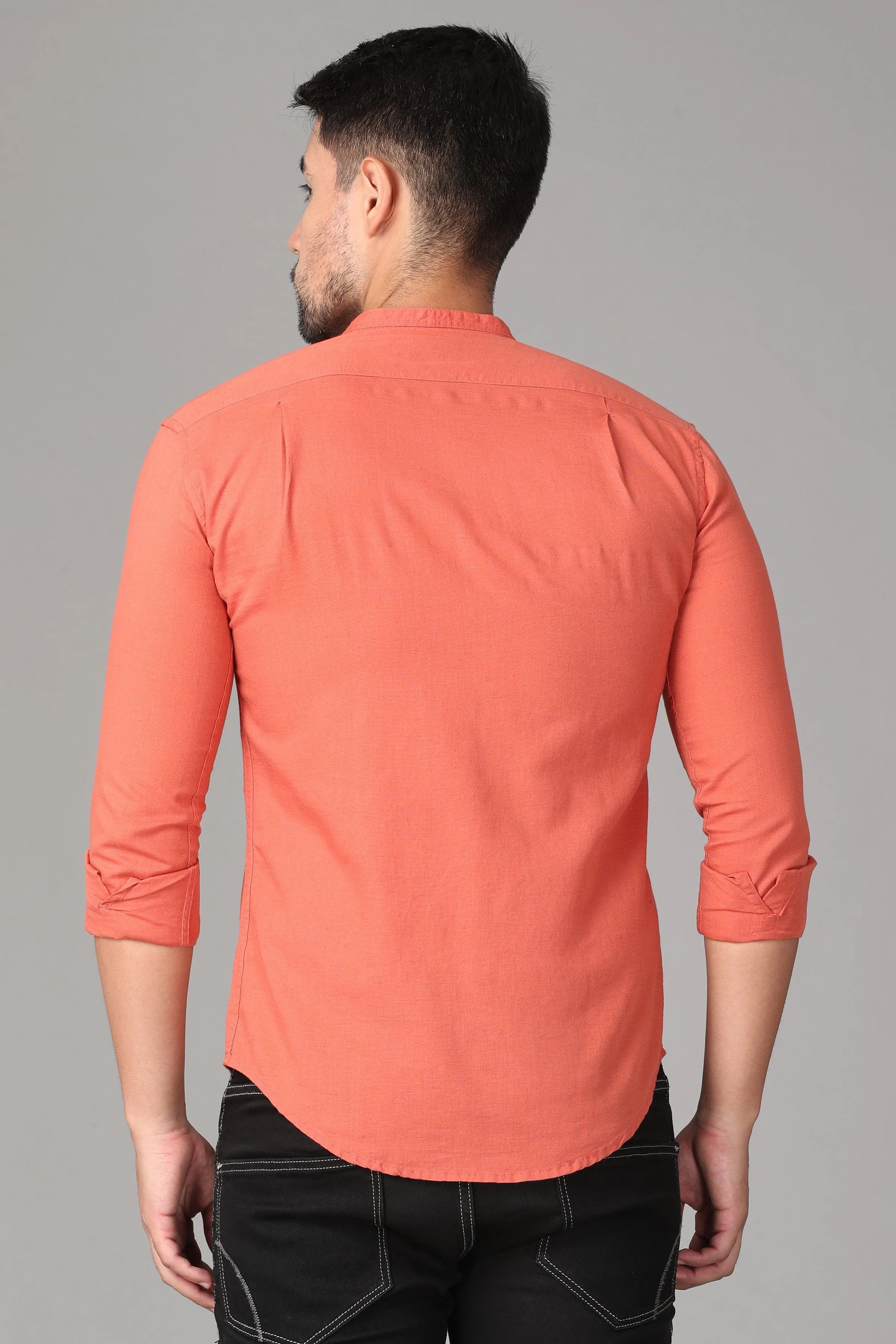 Light Red Plain Shirt