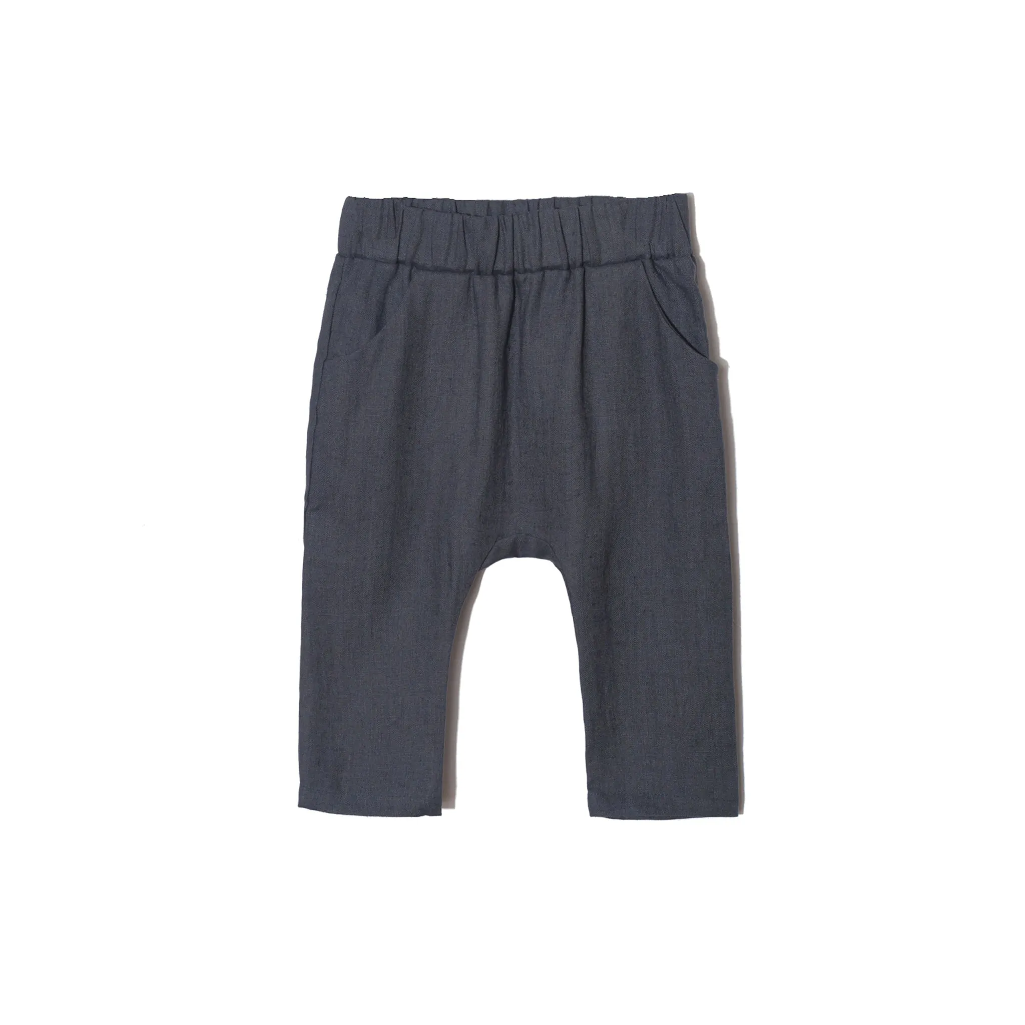 Linen trousers NAVY