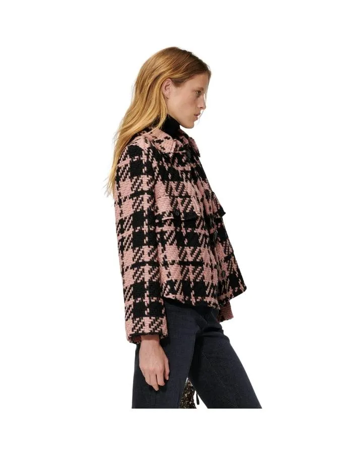 Luisa Cerano Short Glencheck Jacket