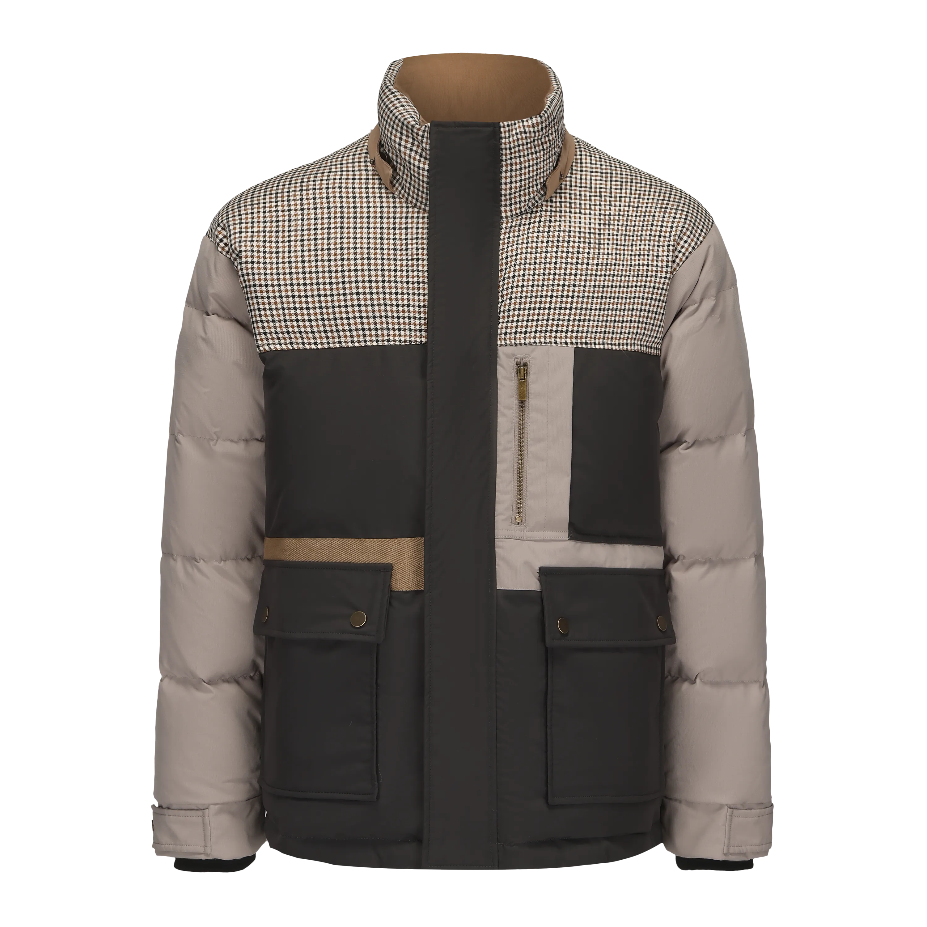 Men's Color Blocking Down Jacket