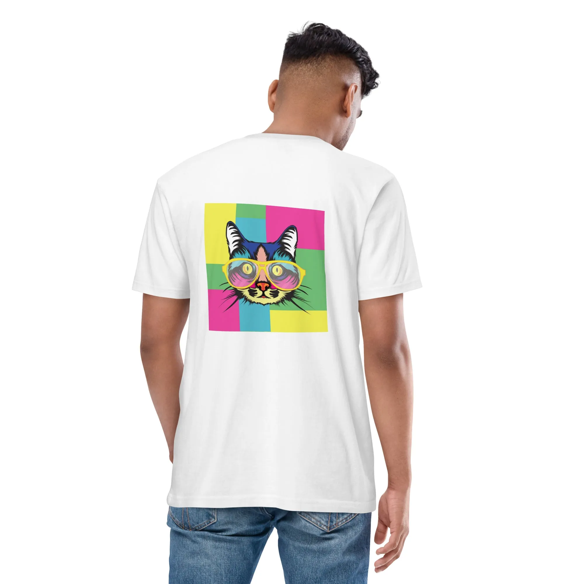 Men’s premium heavyweight tee with Pop art design, by Vecteezy.com