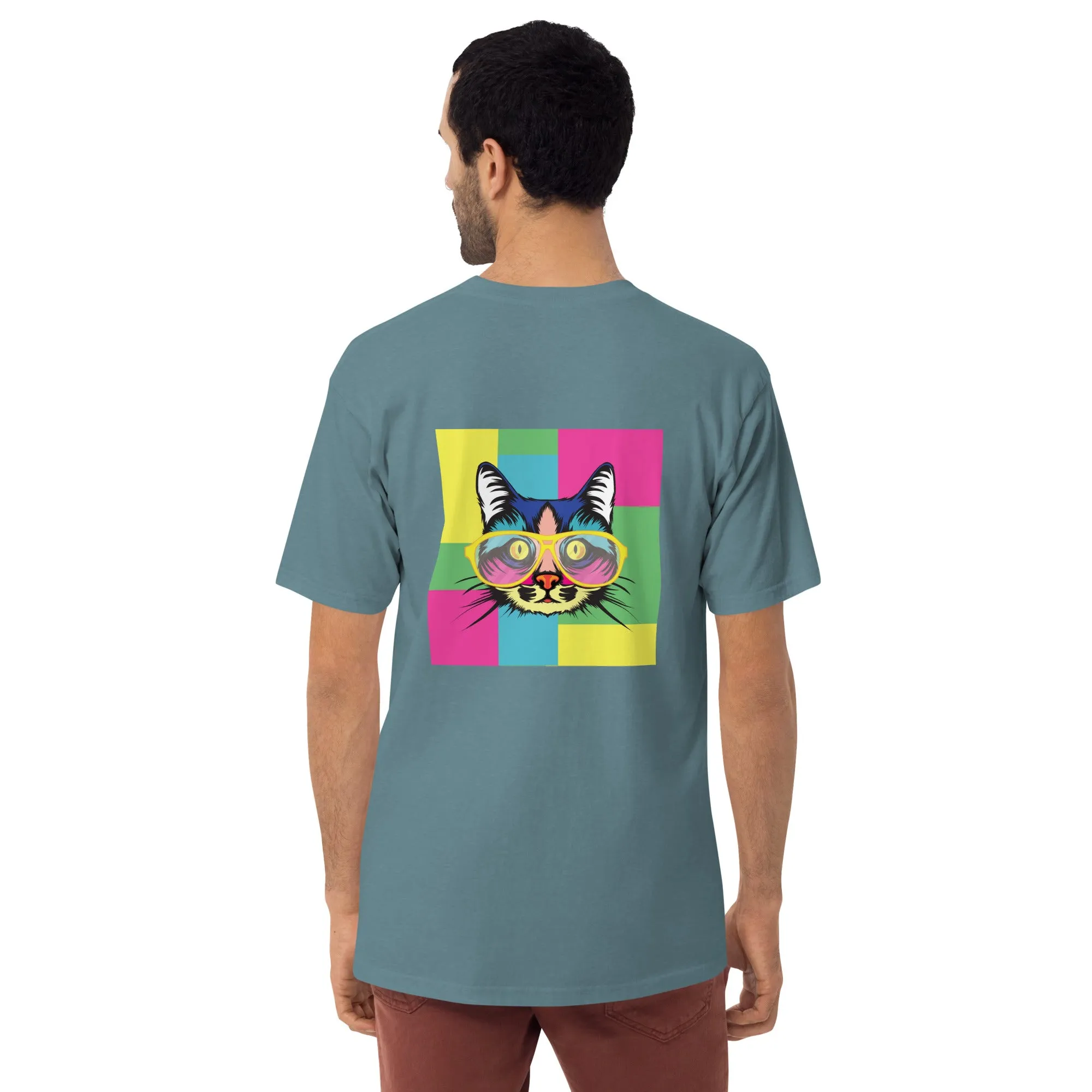 Men’s premium heavyweight tee with Pop art design, by Vecteezy.com