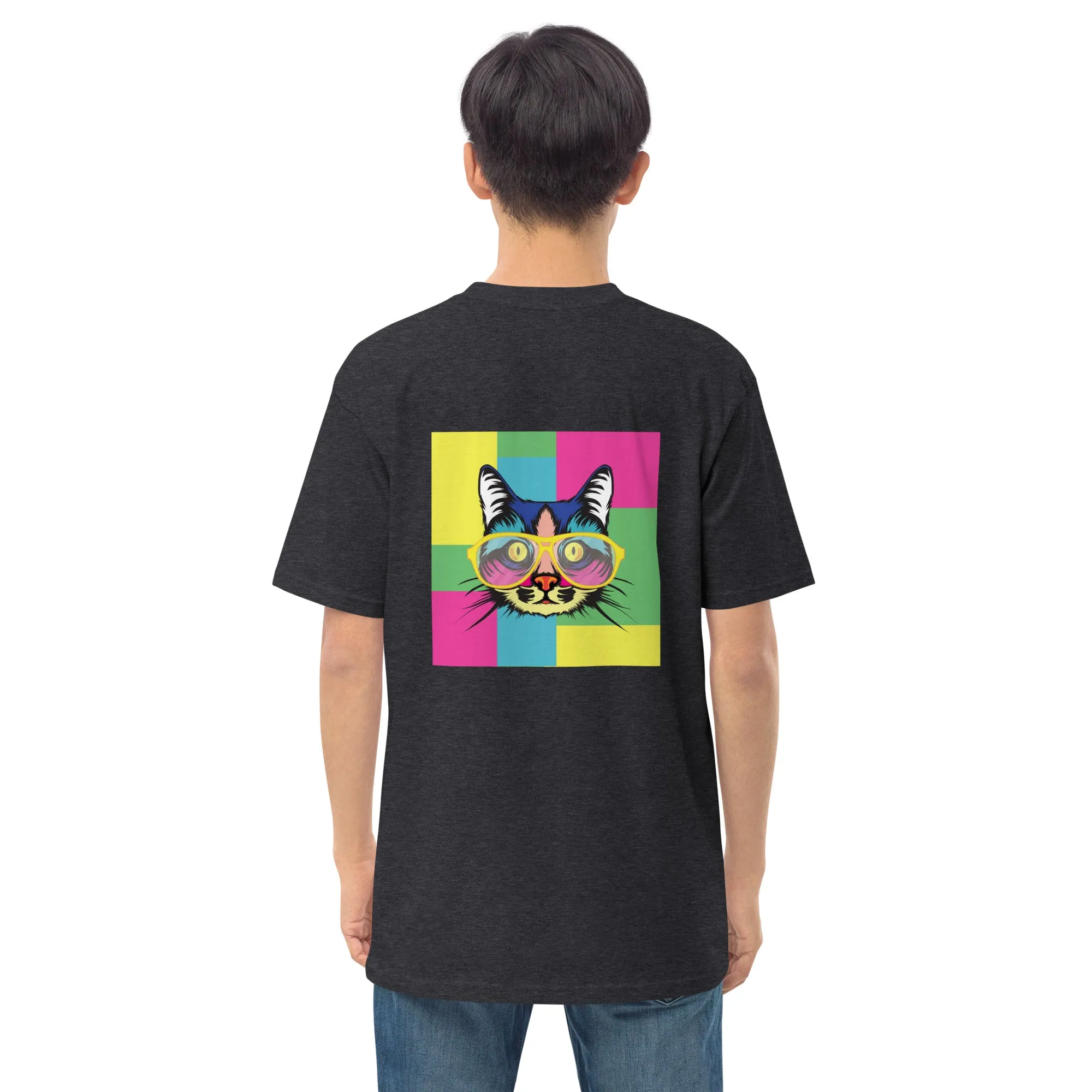 Men’s premium heavyweight tee with Pop art design, by Vecteezy.com