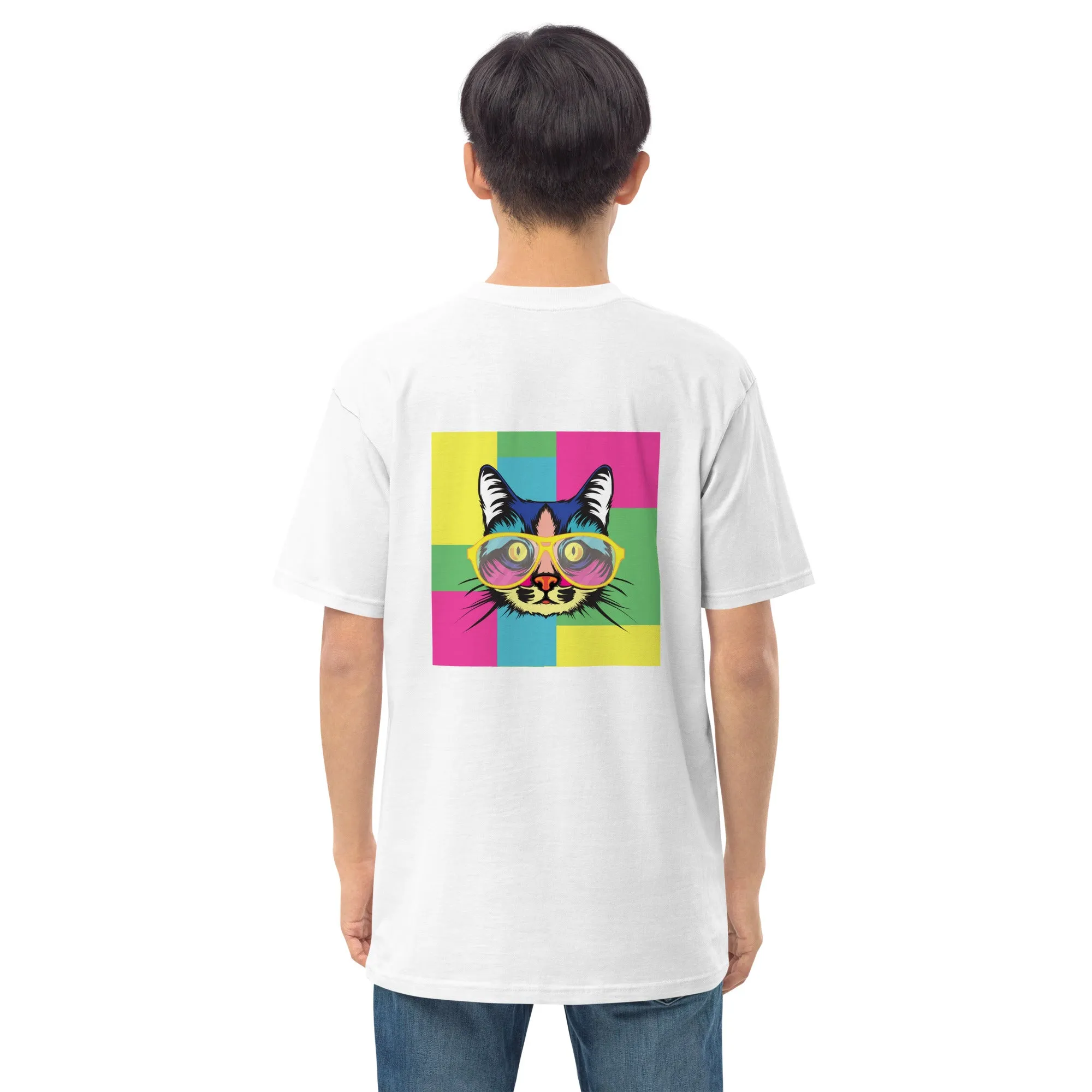 Men’s premium heavyweight tee with Pop art design, by Vecteezy.com