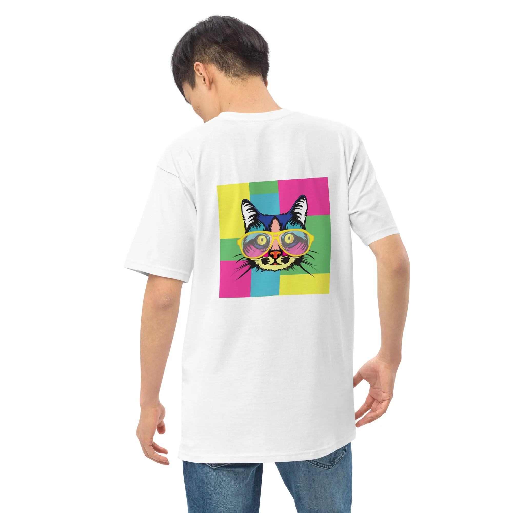 Men’s premium heavyweight tee with Pop art design, by Vecteezy.com