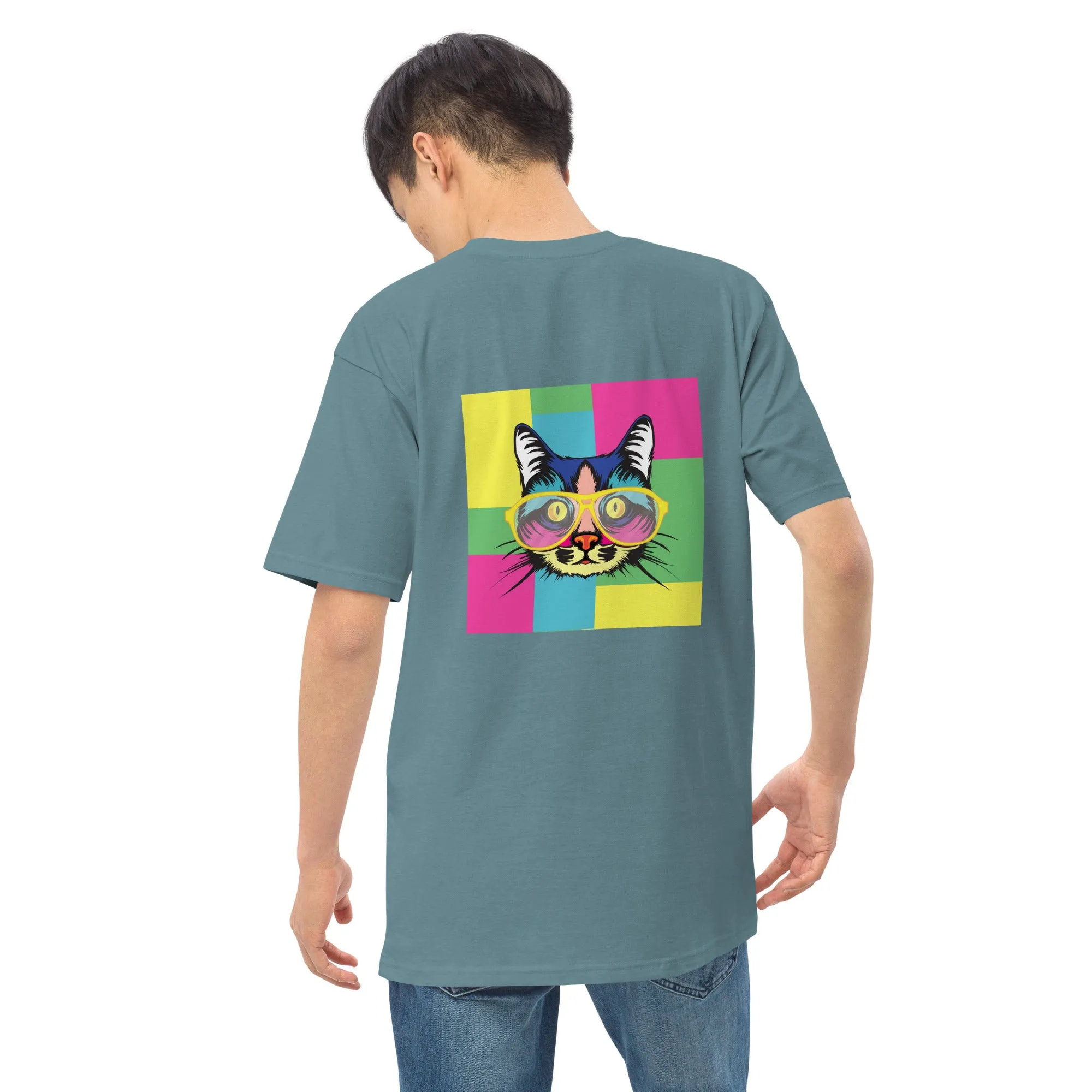 Men’s premium heavyweight tee with Pop art design, by Vecteezy.com