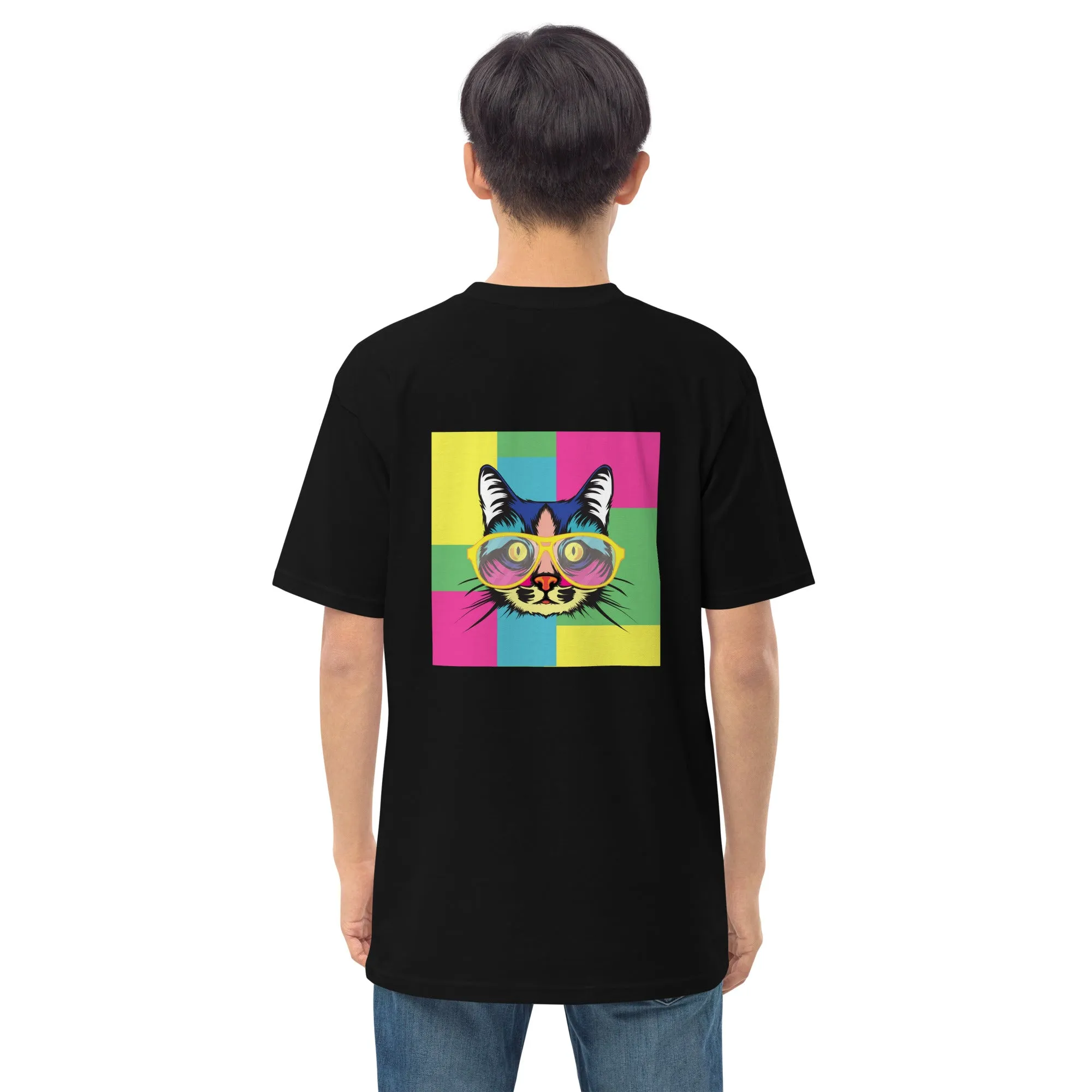 Men’s premium heavyweight tee with Pop art design, by Vecteezy.com