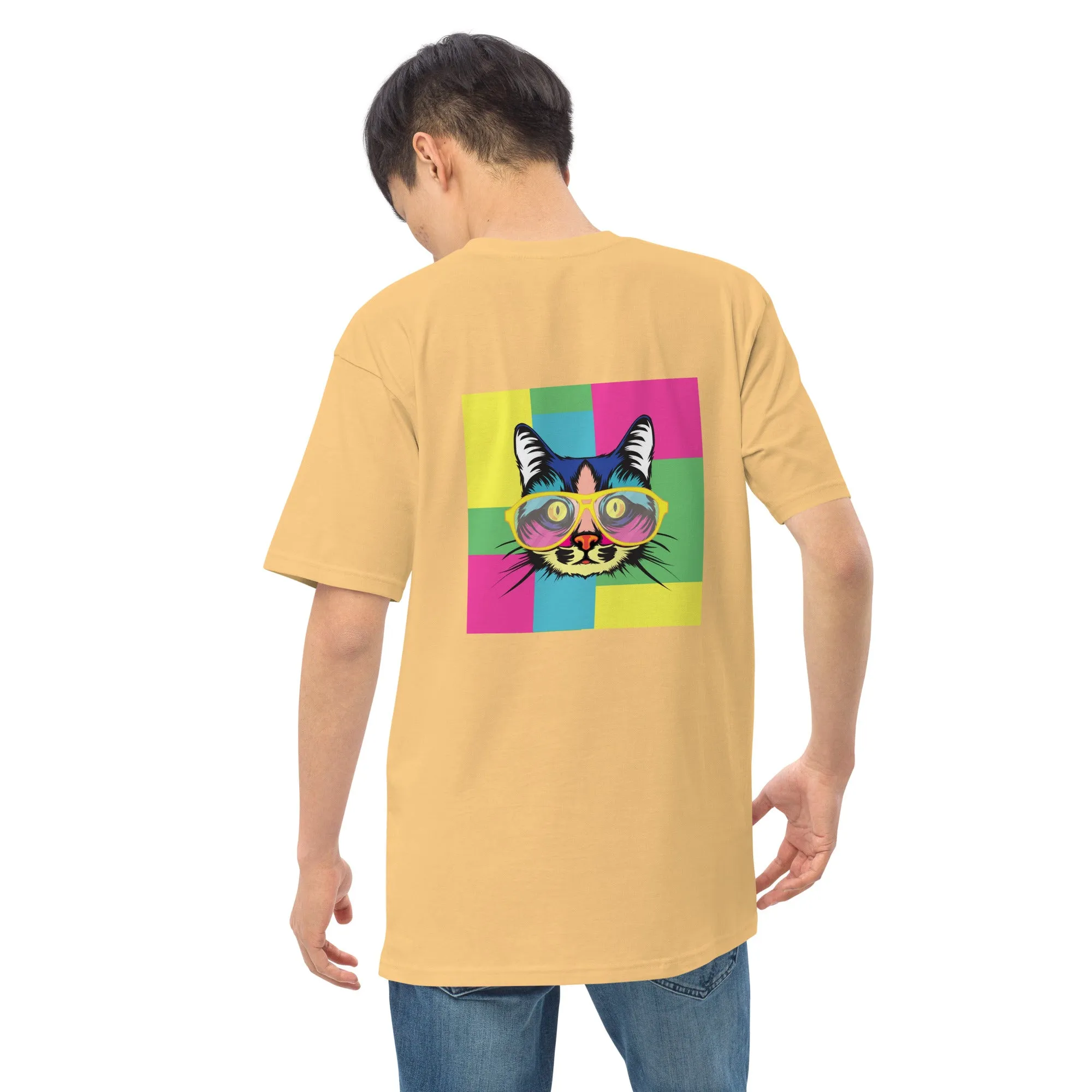 Men’s premium heavyweight tee with Pop art design, by Vecteezy.com