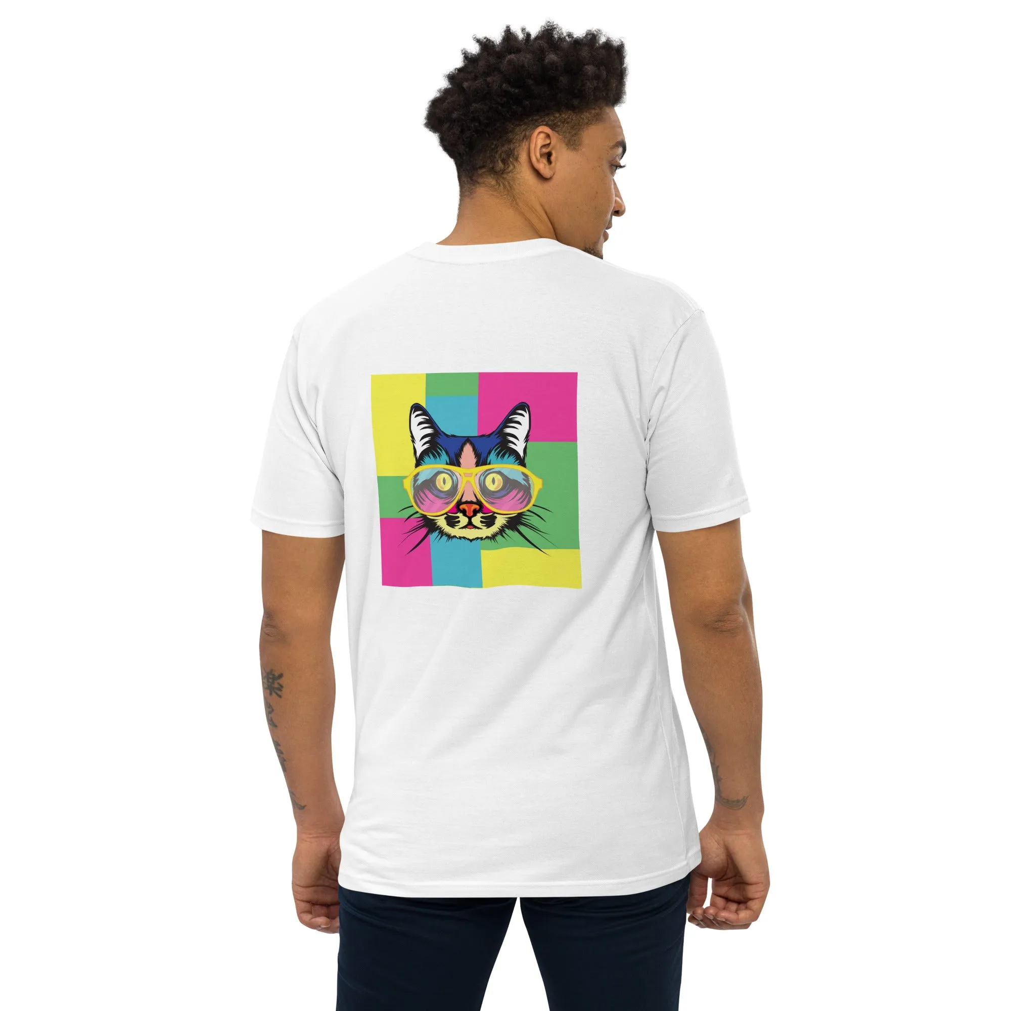 Men’s premium heavyweight tee with Pop art design, by Vecteezy.com