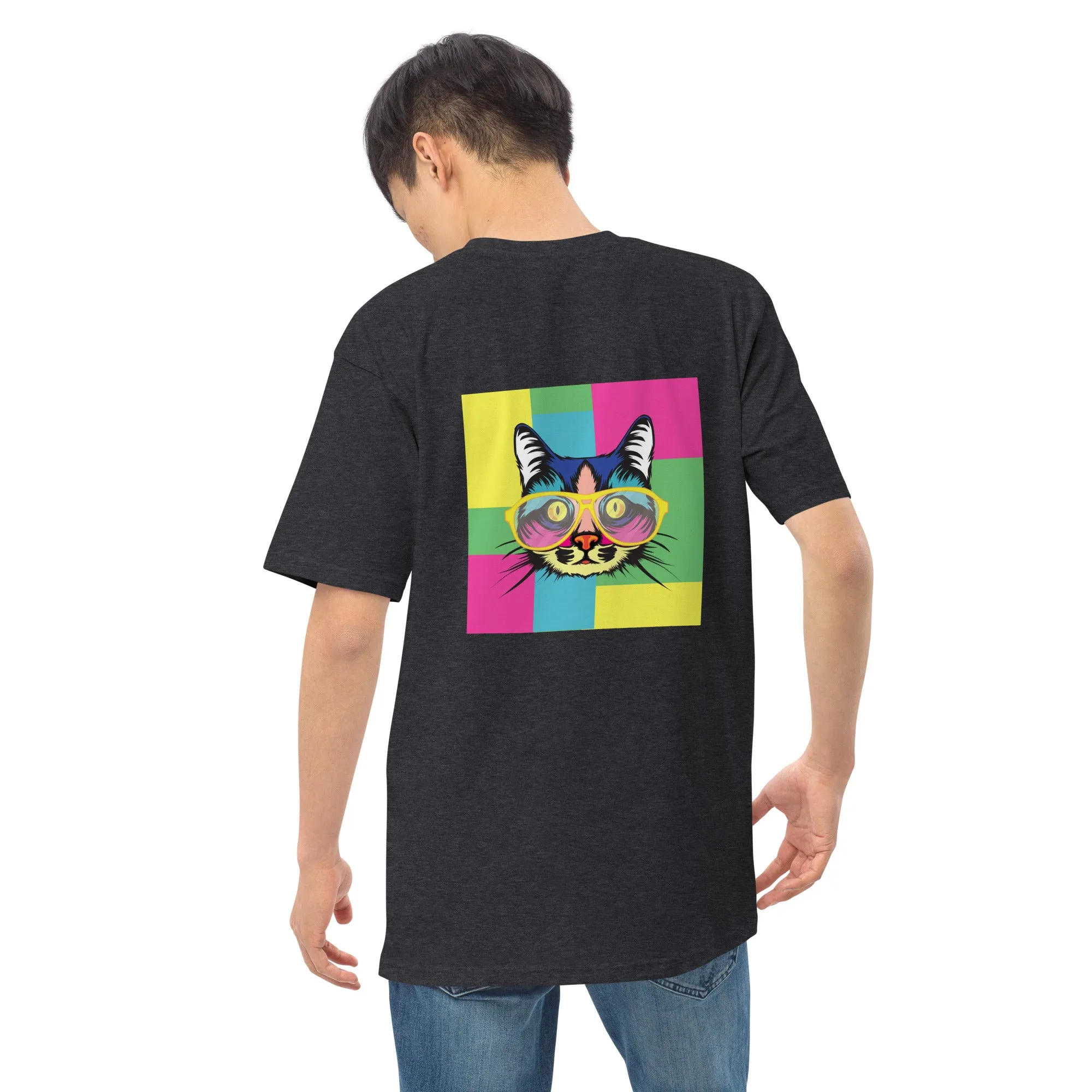 Men’s premium heavyweight tee with Pop art design, by Vecteezy.com