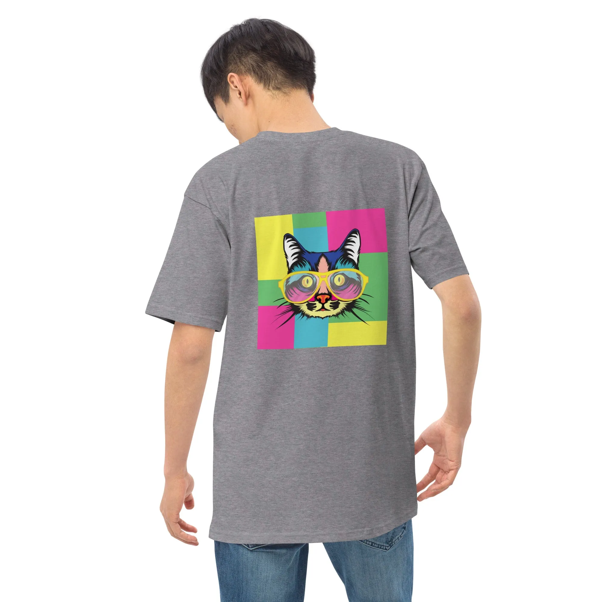 Men’s premium heavyweight tee with Pop art design, by Vecteezy.com