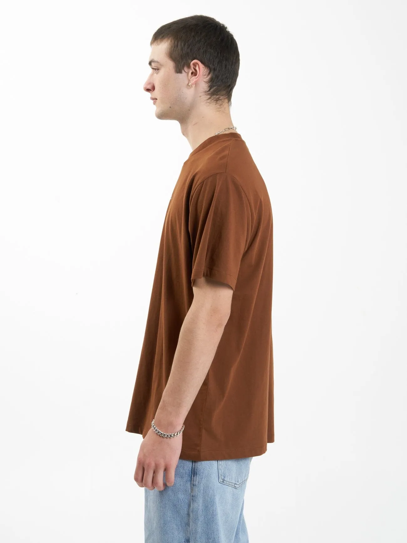 Minimal Thrills Merch Fit Tee - Chestnut