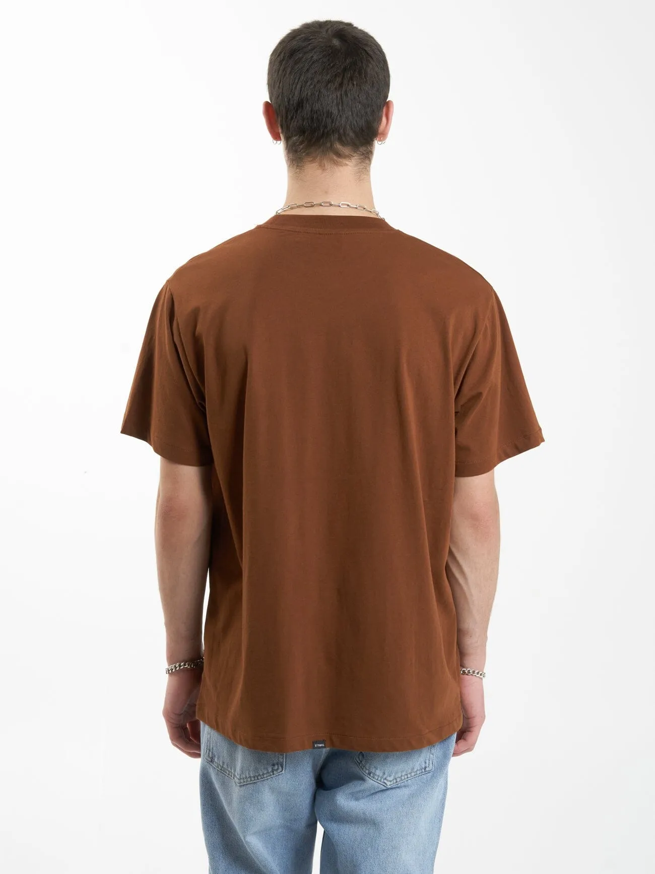 Minimal Thrills Merch Fit Tee - Chestnut