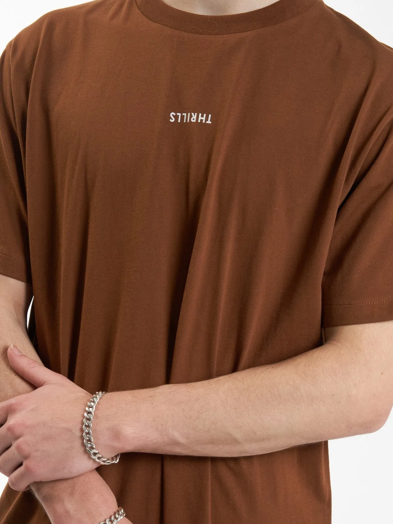 Minimal Thrills Merch Fit Tee - Chestnut