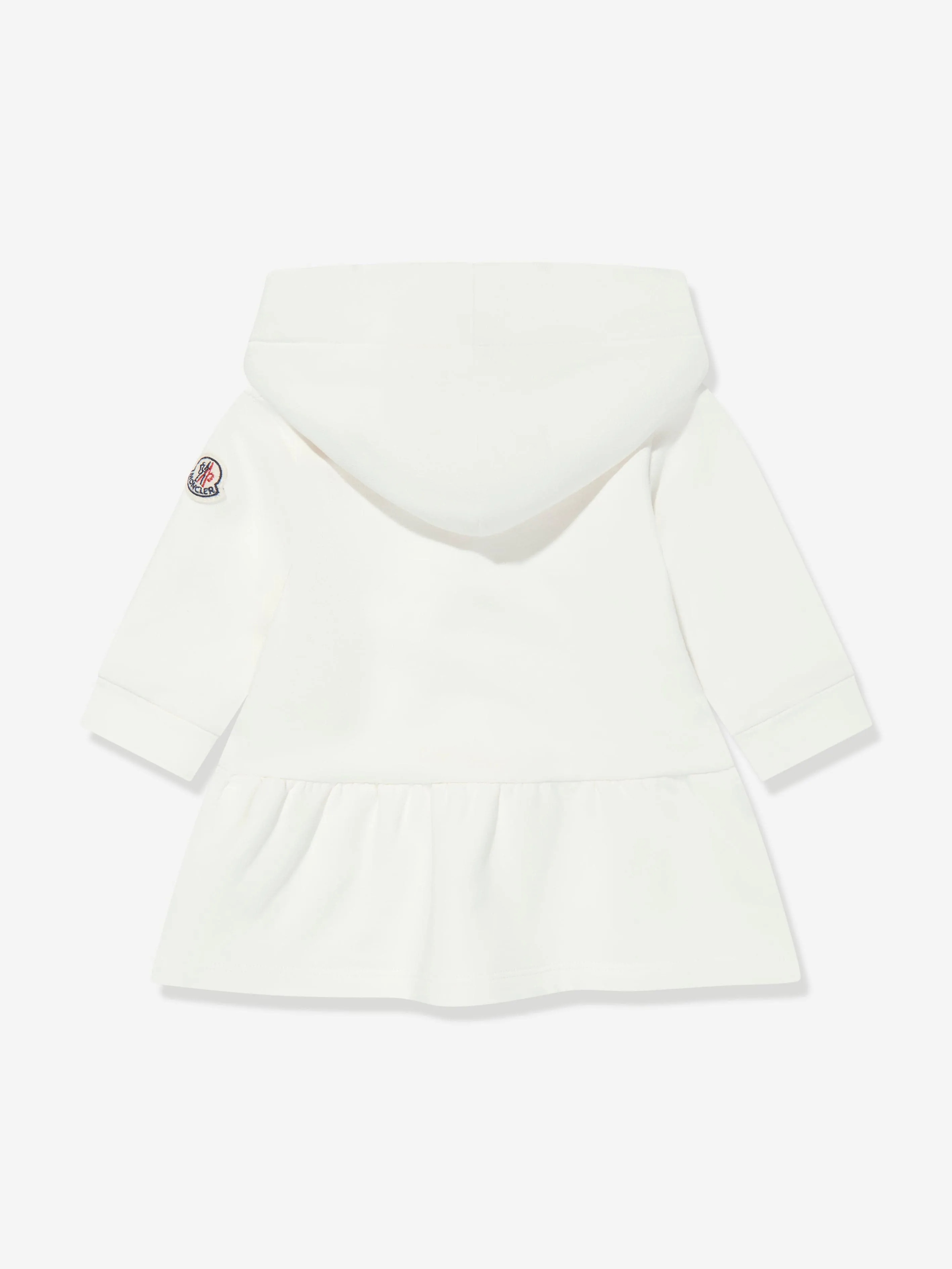 Moncler Enfant Baby Girls Hooded Sweater Dress in Ivory