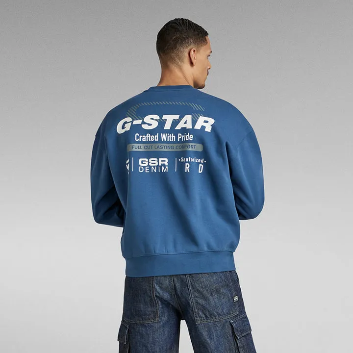 Old Skool Back Gr Sweatshirt (Blue) - D23994D425868